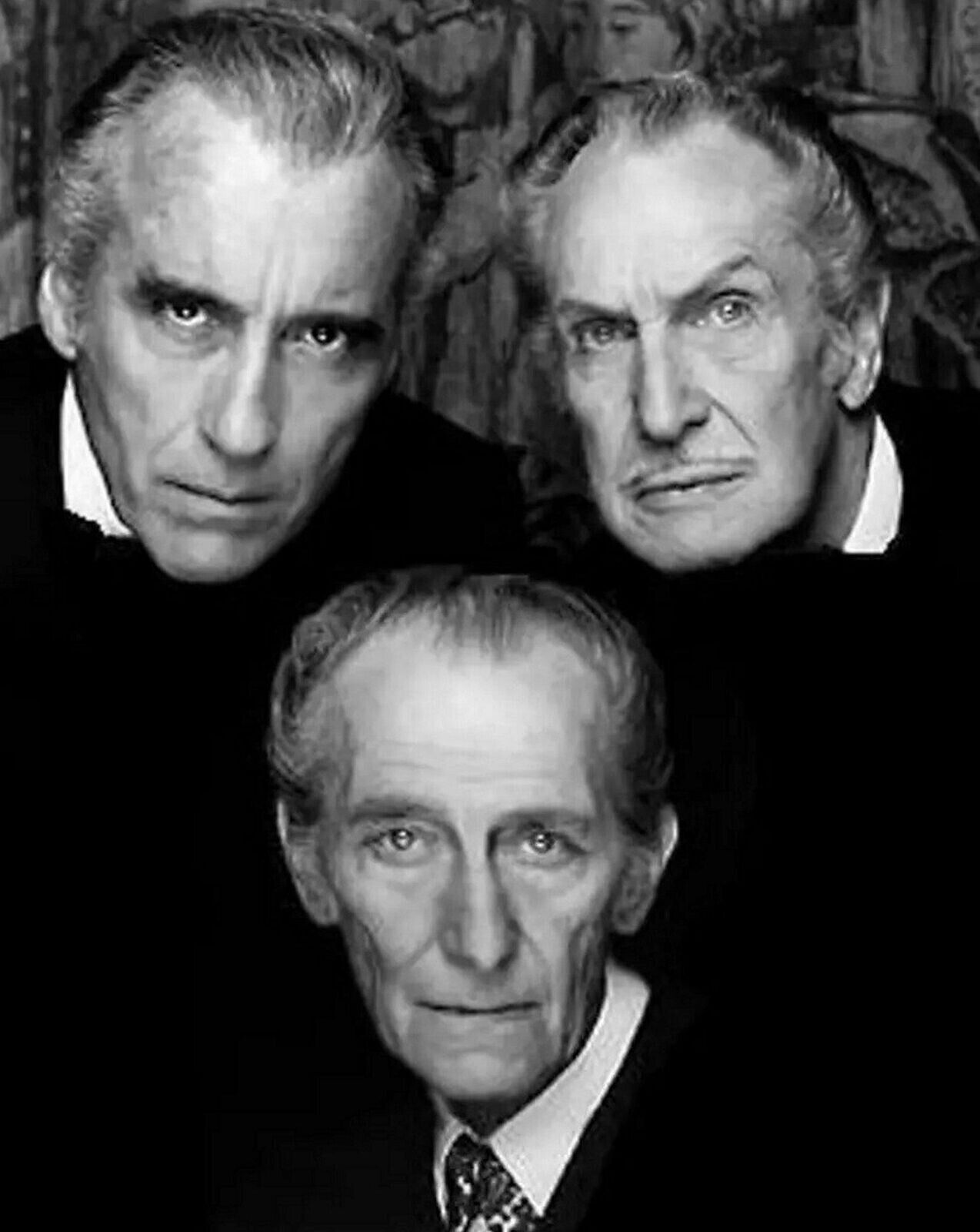 HORROR FILM Icons Christopher Lee Vince Price Peter Cushing Picture Photo 4x6