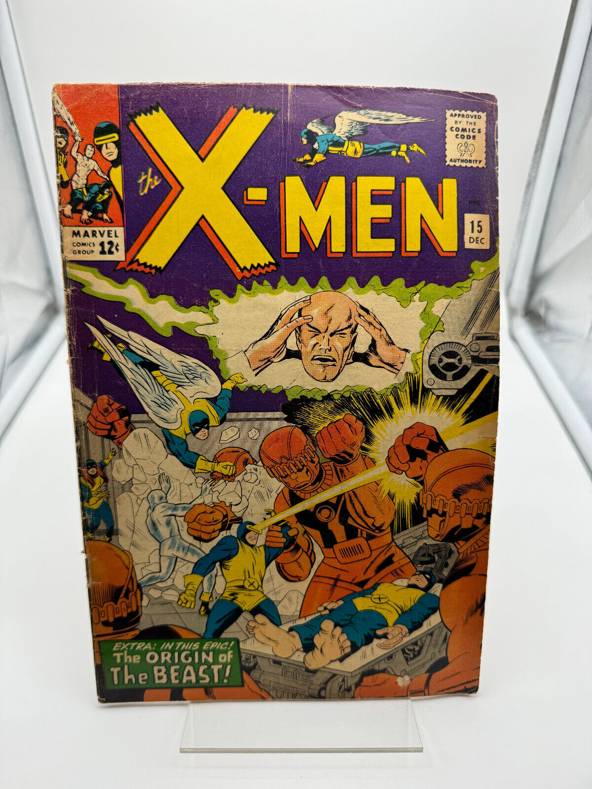 X-Men #15 ) 1st Master Mold🔥2nd Sentinels🔥Origin Of Beast🔥1965