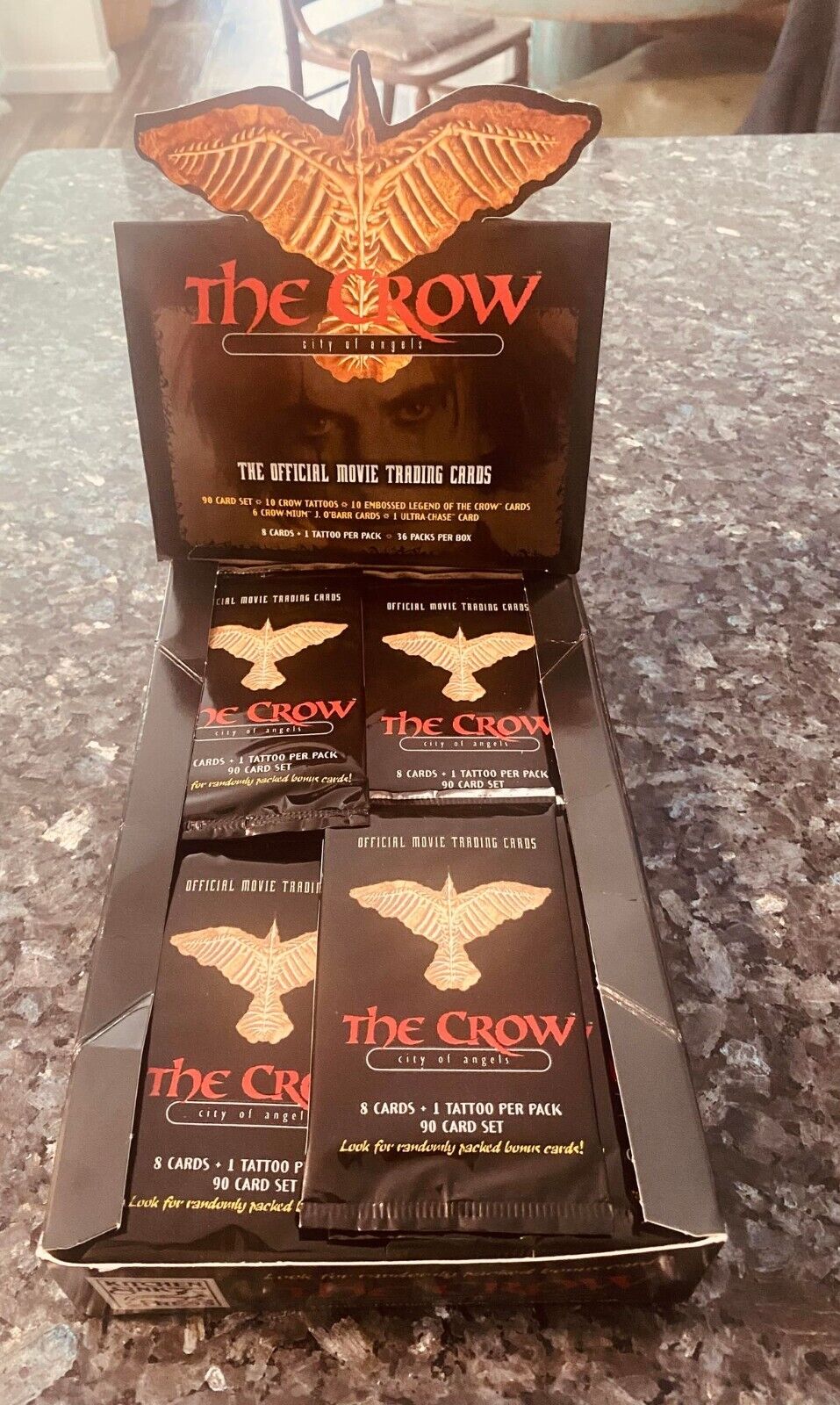 The Crow City of Angels Movie Trading Cards Sealed Box 1996 Kitchen Sink Press
