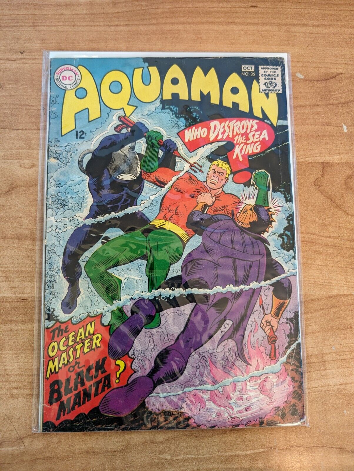 Aquaman #35 1967 1st Appearance Black Manta Vintage Comic Key Issue Sea King DC