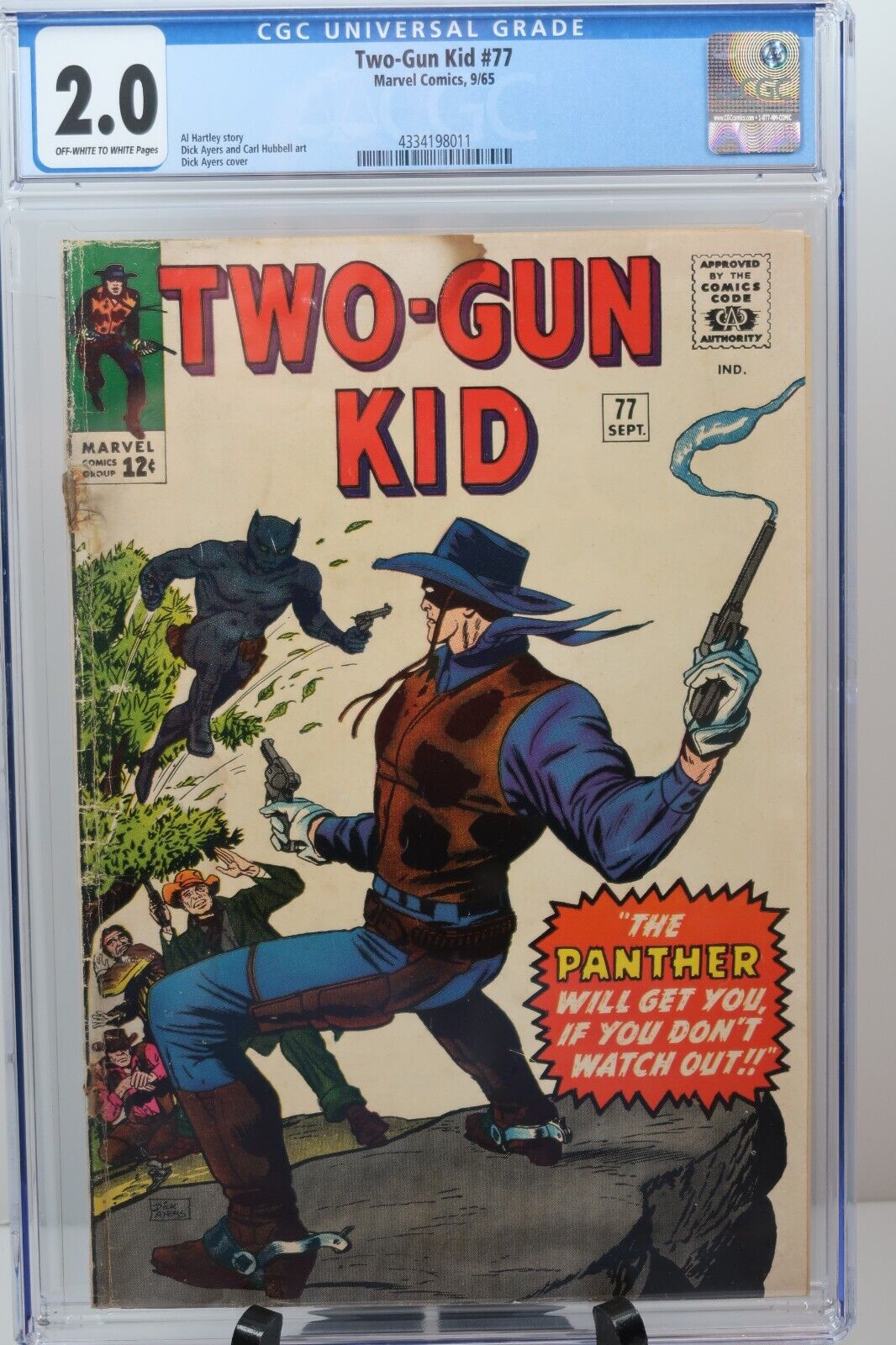Two-Gun Kid #77 CGC 2.0 Prototype to Black Panther Silver Age 1965 Marvel Comics