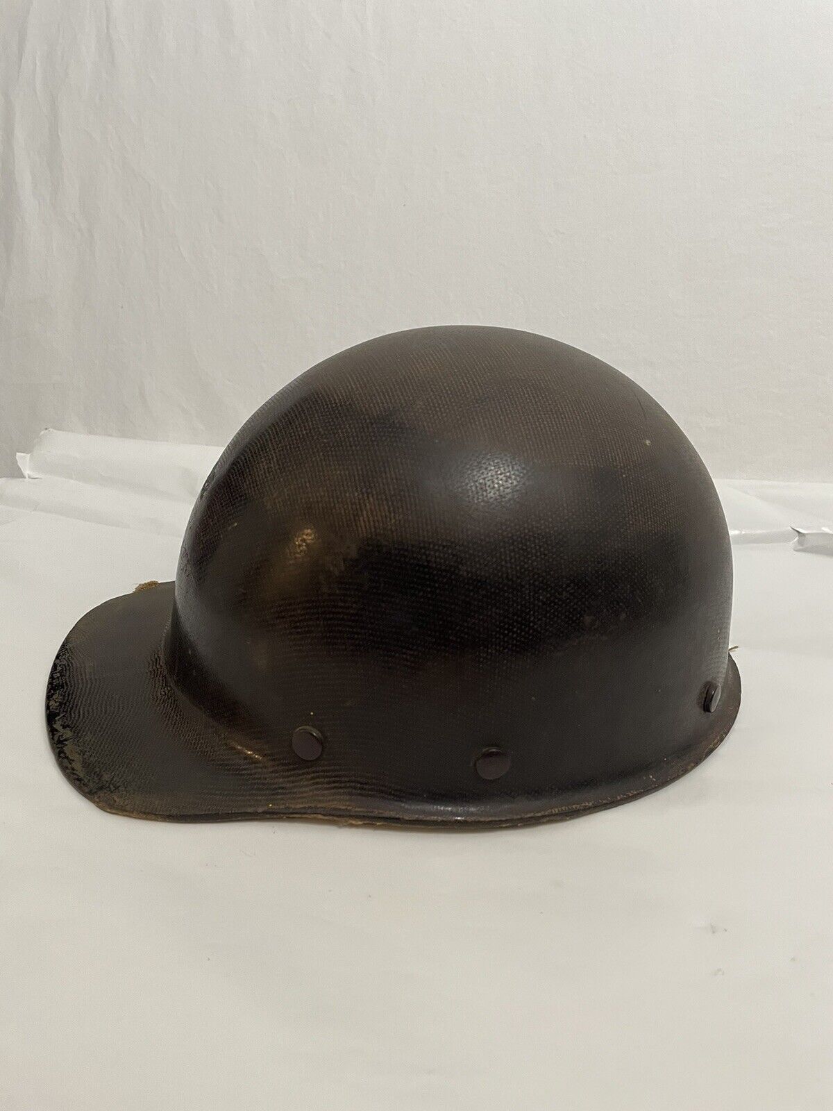 Vintage MSA Comfo Cap -Coal Mining Helmet With liner Tiger Stripe No Vein