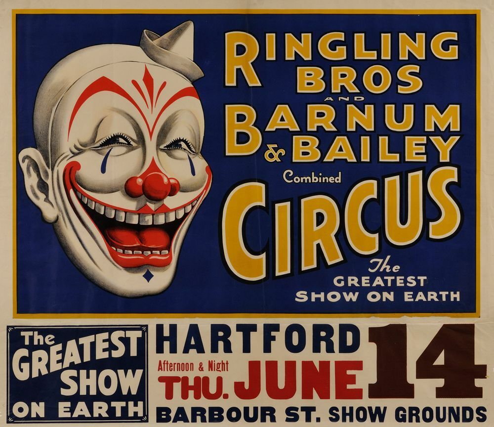 Circus, Clown, Carnivals, Posters, vintage photo reproduction High quality 534