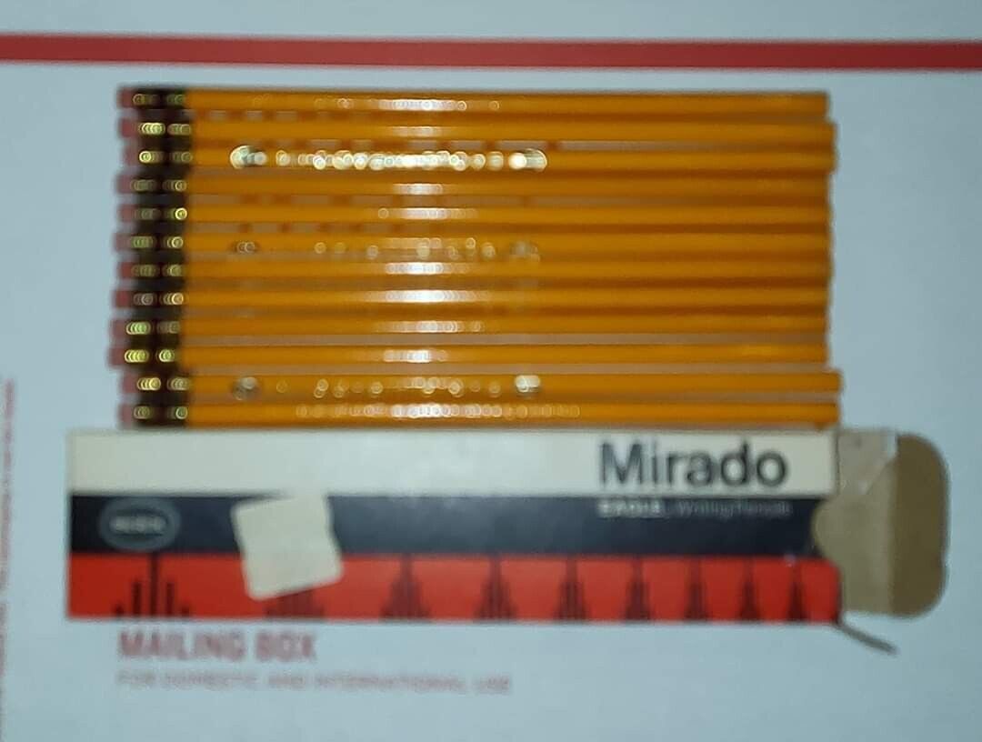 12  NOS VTG Berol Mirado Eagle 174-3 Medium Hard Pencils  Hand Writing Drafting