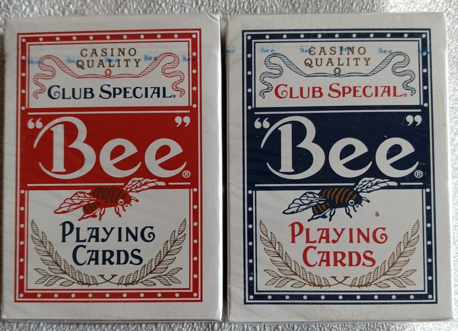 2 Decks  Bee Casino Club Special Classic Poker Playing Cards 
