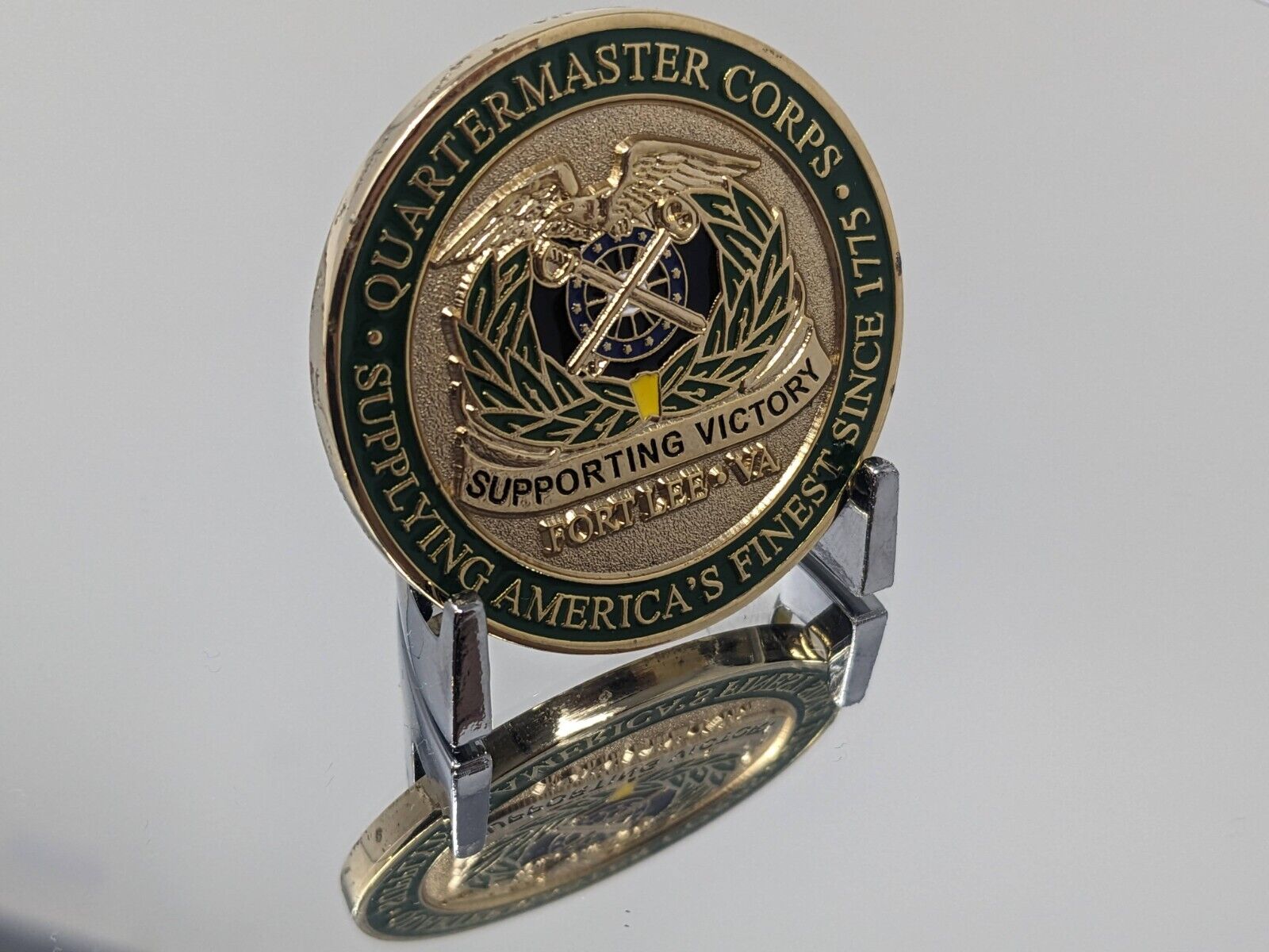 Authentic US Army Quartermaster Corps Challenge Coin #655
