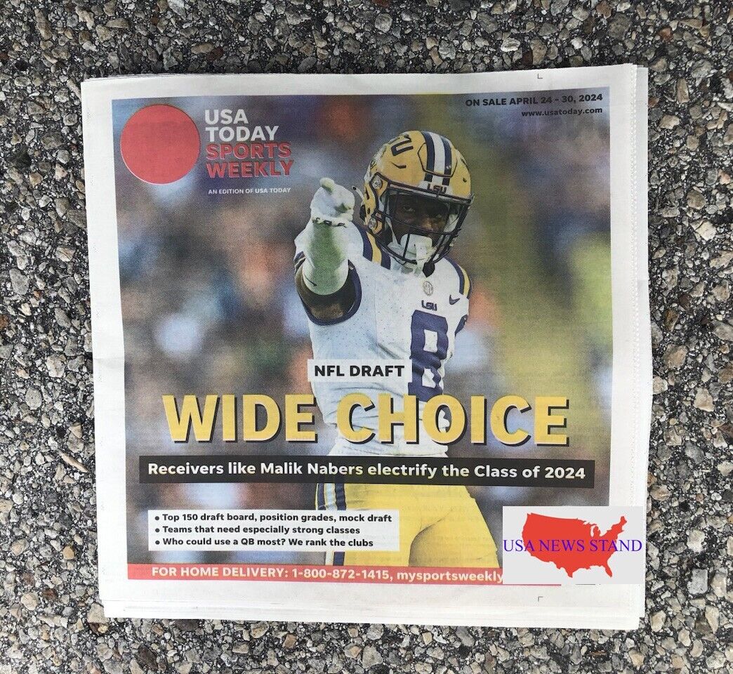 USA TODAY SPORTS WEEKLY- APRIL 24-30, 2024 (NFL DRAFT - CLASS OF 2024)