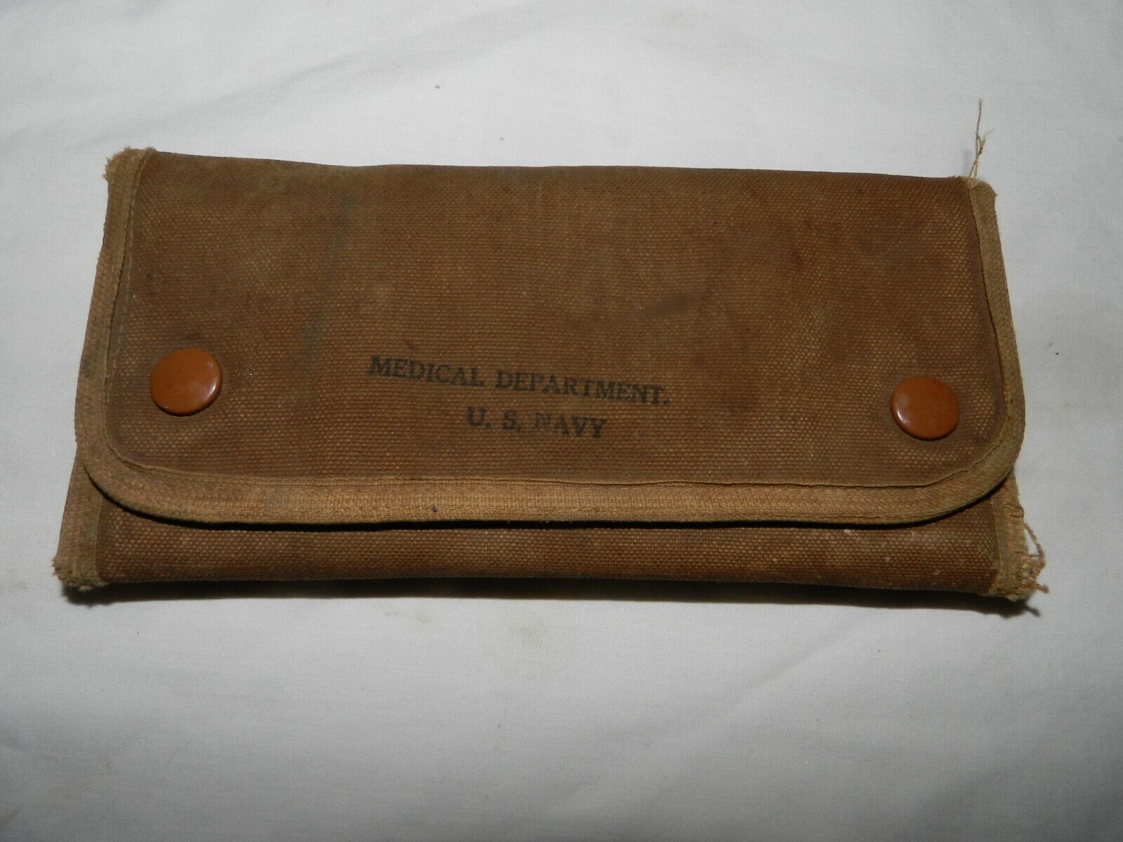 Rare WWII U.S. NAVY, Medical Dept., Pocket Case  U.S.N., Partial Instruments