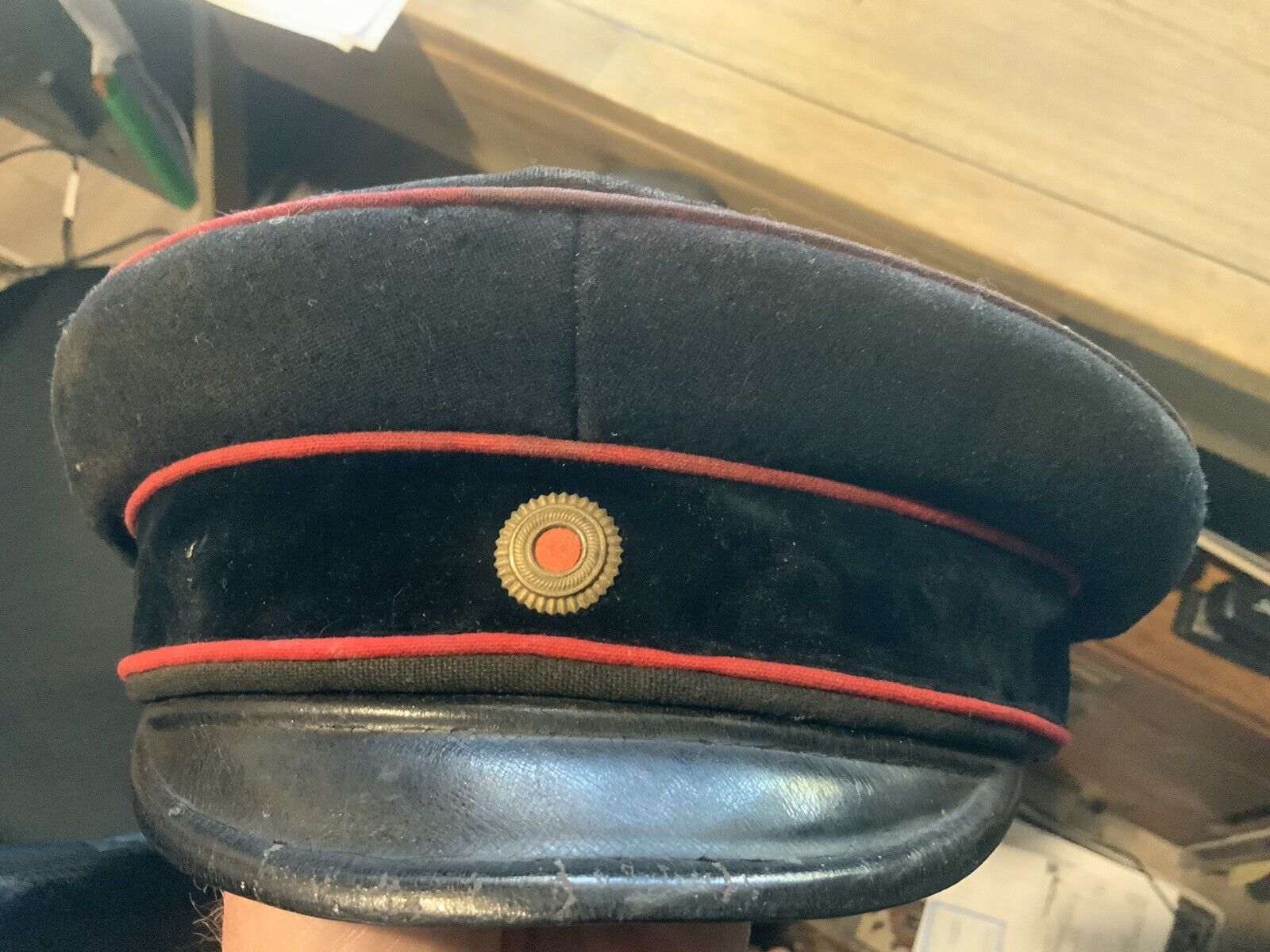 Imperial German,WW 1,Pre-War Classic Bavarian  Blau Visor Cap.