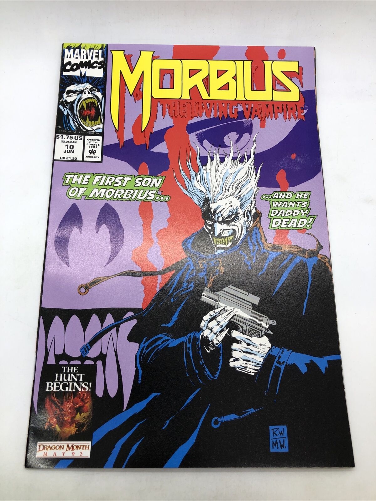 MORBIUS THE LIVING VAMPIRE #10 FIRST PRINT MARVEL COMICS (1993)