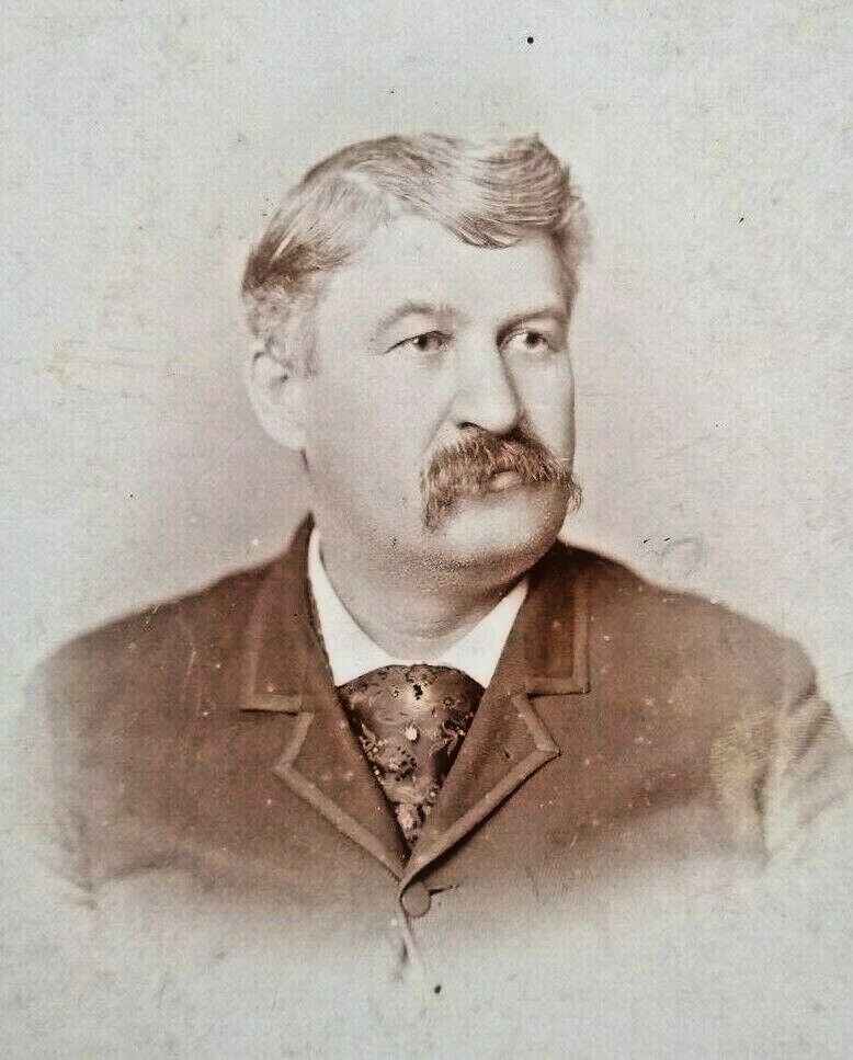 St Paul Minnesota Cabinet Photo c.1890 ID'd Man Nathaniel Segers MILLER