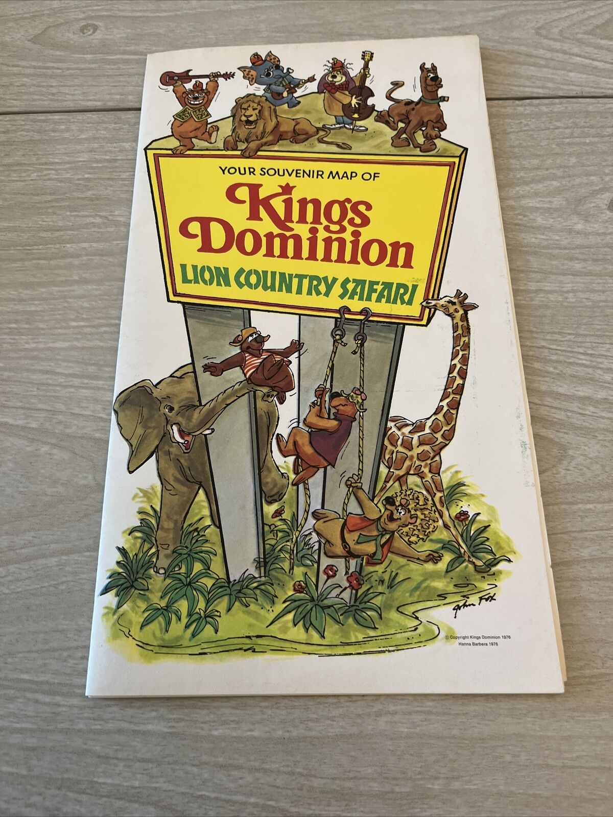 Vintage Kings Dominion Map And Tourist Accessories