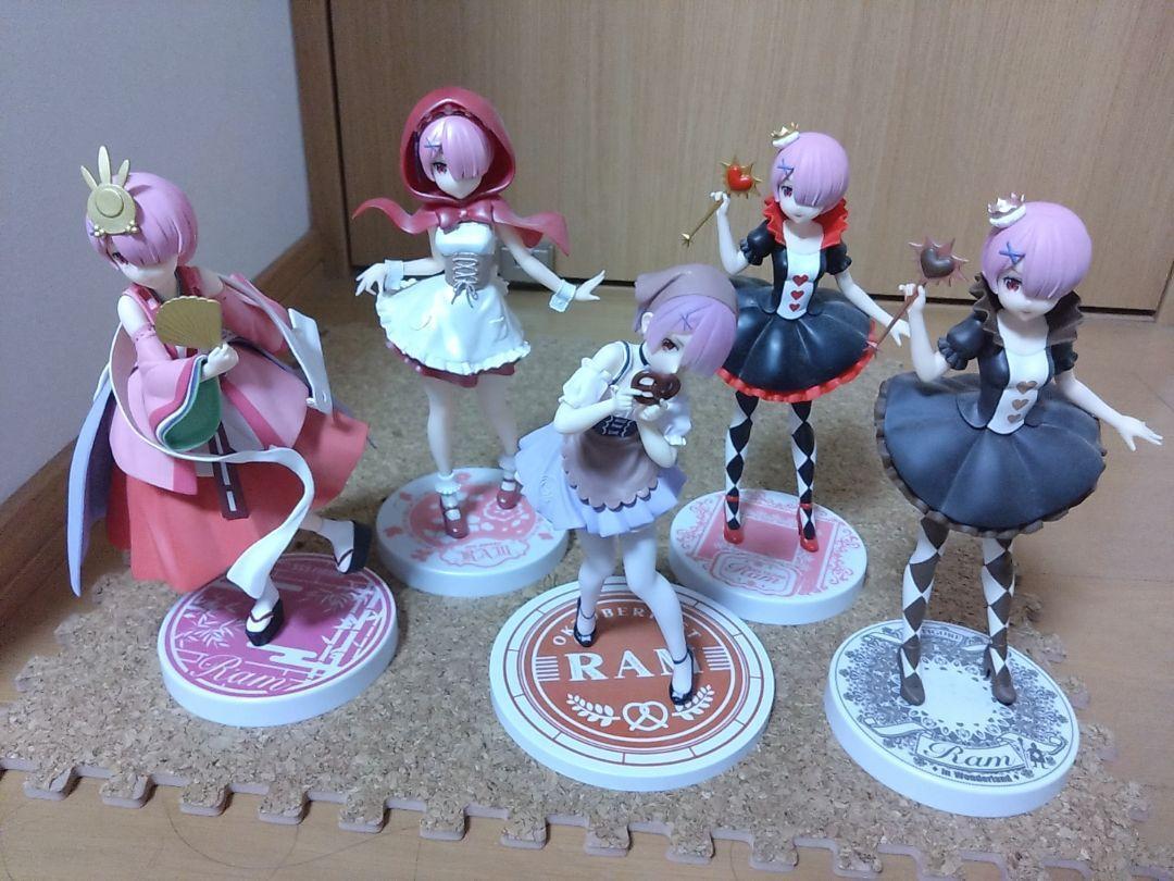 Re:ZERO Starting Life in Another World Girls Figure lot of 5 Set sale ram