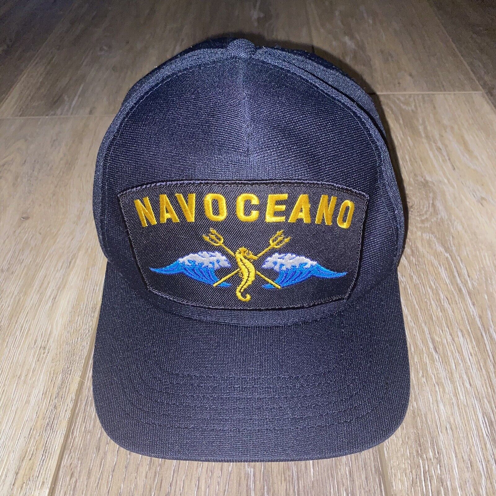 Vintage U.S. Navy NAS Oceana Hat Strapback Cap NAVOCEANO Made in USA