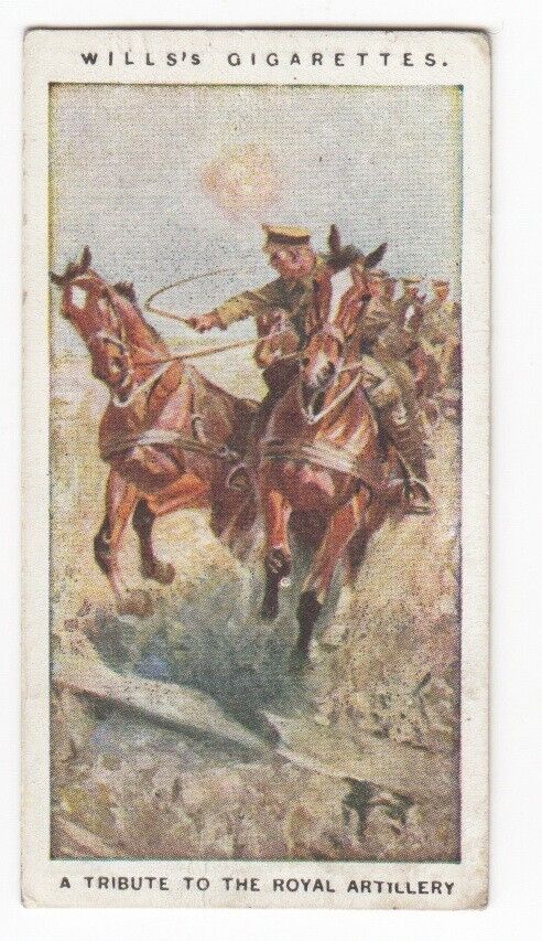 ROYAL ARTILLERY Vintage 1917 BRITISH WORLD WAR 1 WW I TRIBUTE CARD