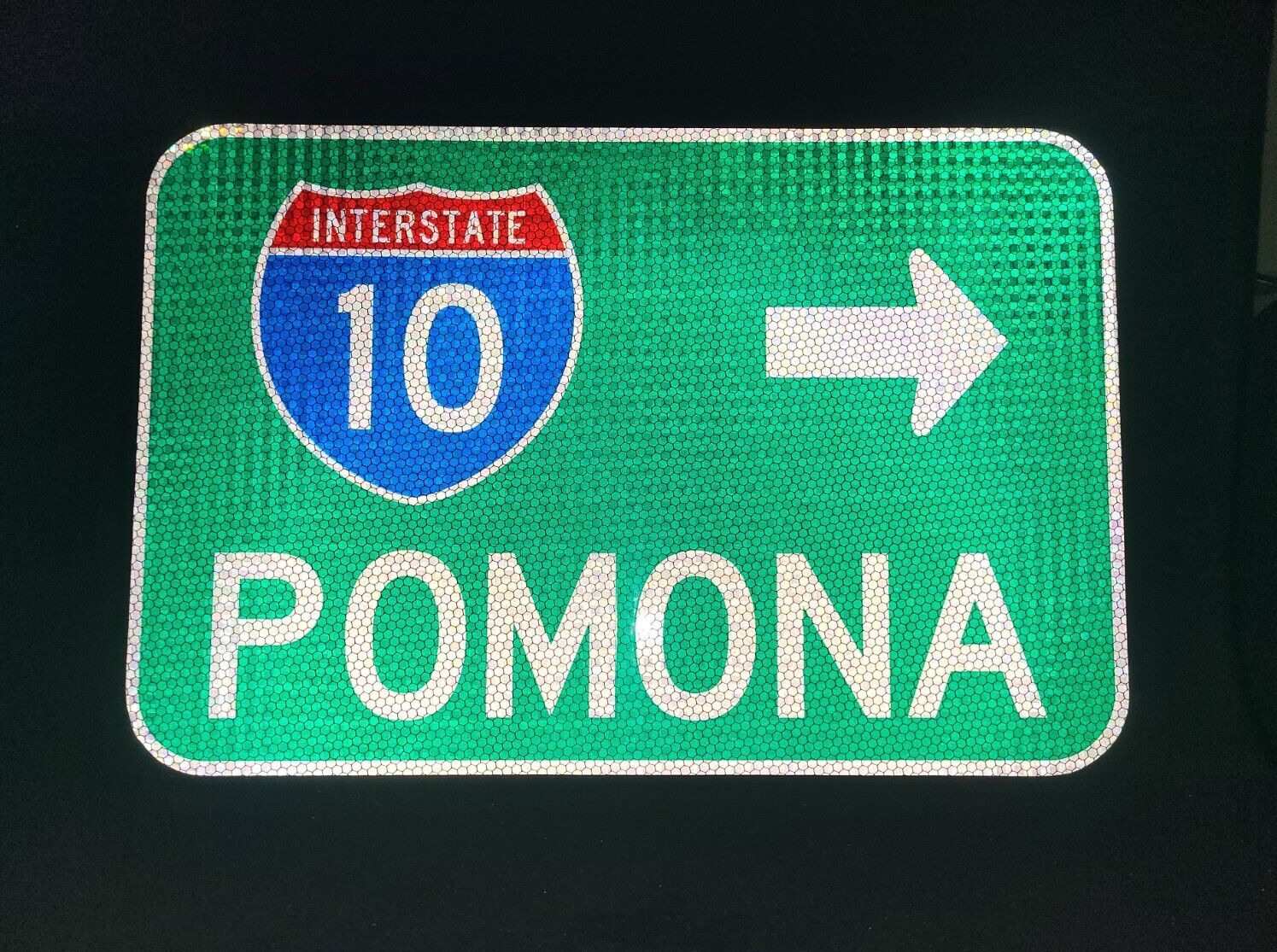 POMONA, California route road sign 18