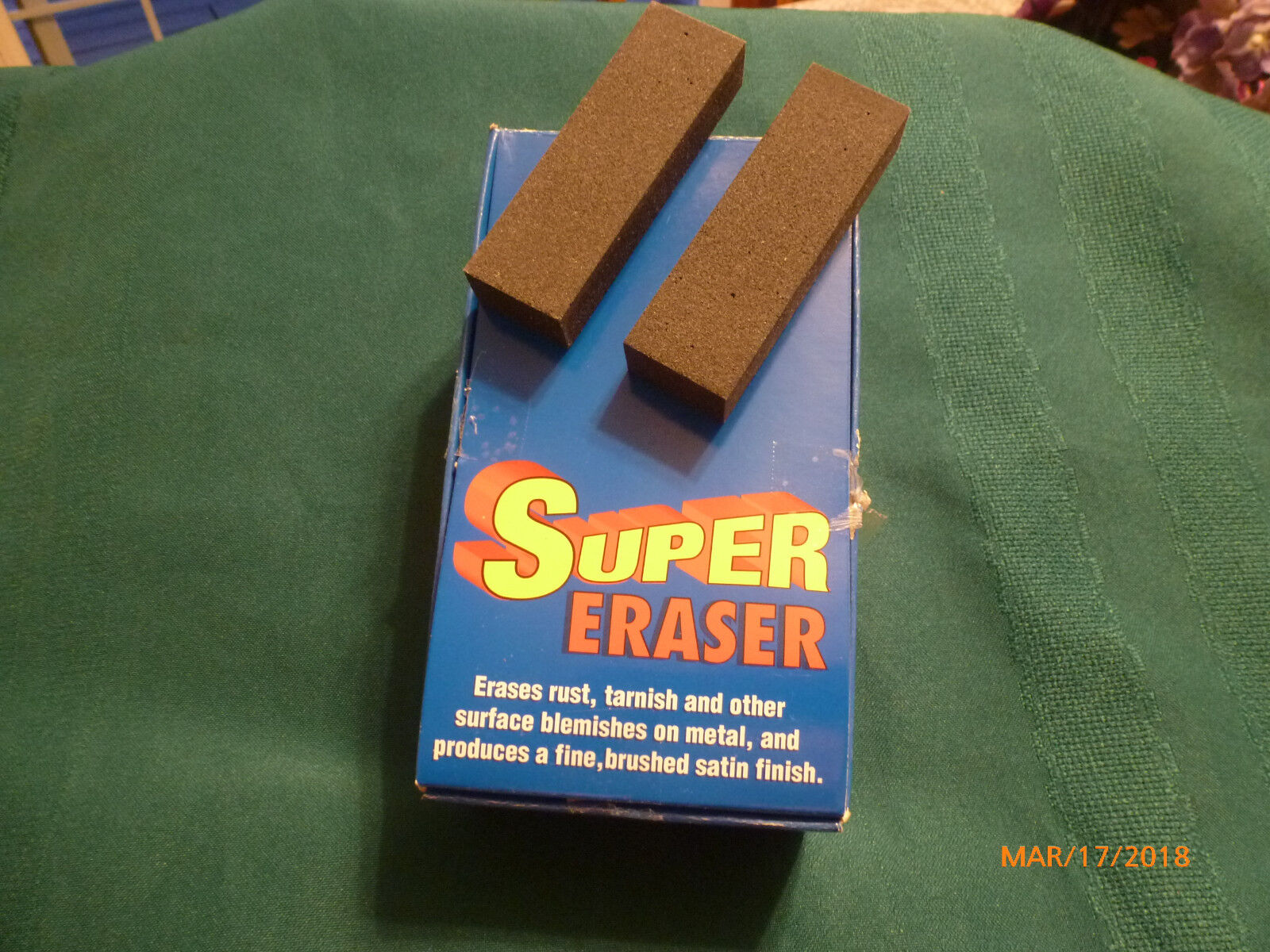 Super Rust Eraser - Cleans Rust, Tarnish and Blemishes on Blades - 2-Pack 