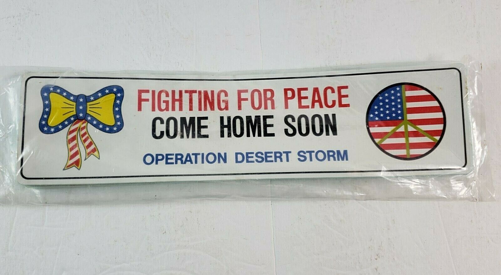 Lot 20+ 1990 Operation Desert Storm Fighting for Peace Bumper Stickers 12