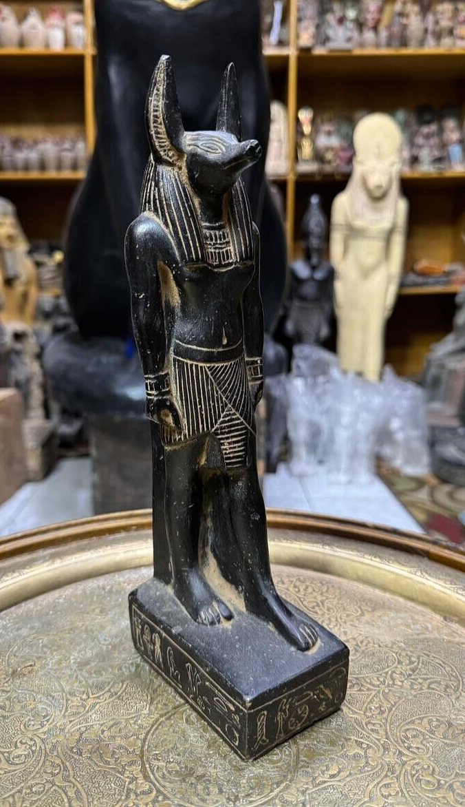 RARE ANCIENT EGYPTIAN ANTIQUES Statue Large Of Anubis God of Mummification BC