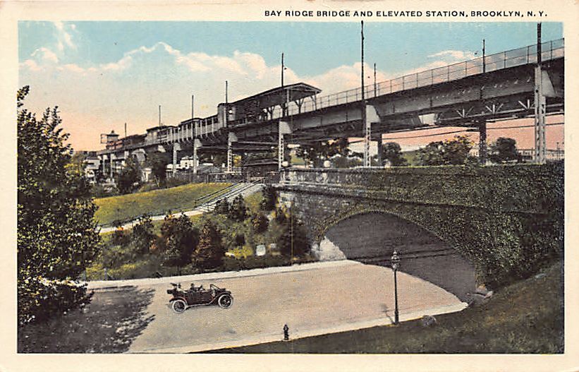 Usa - BROOKLYN (New York City) Bay Ridge Bridge and Elevated Station