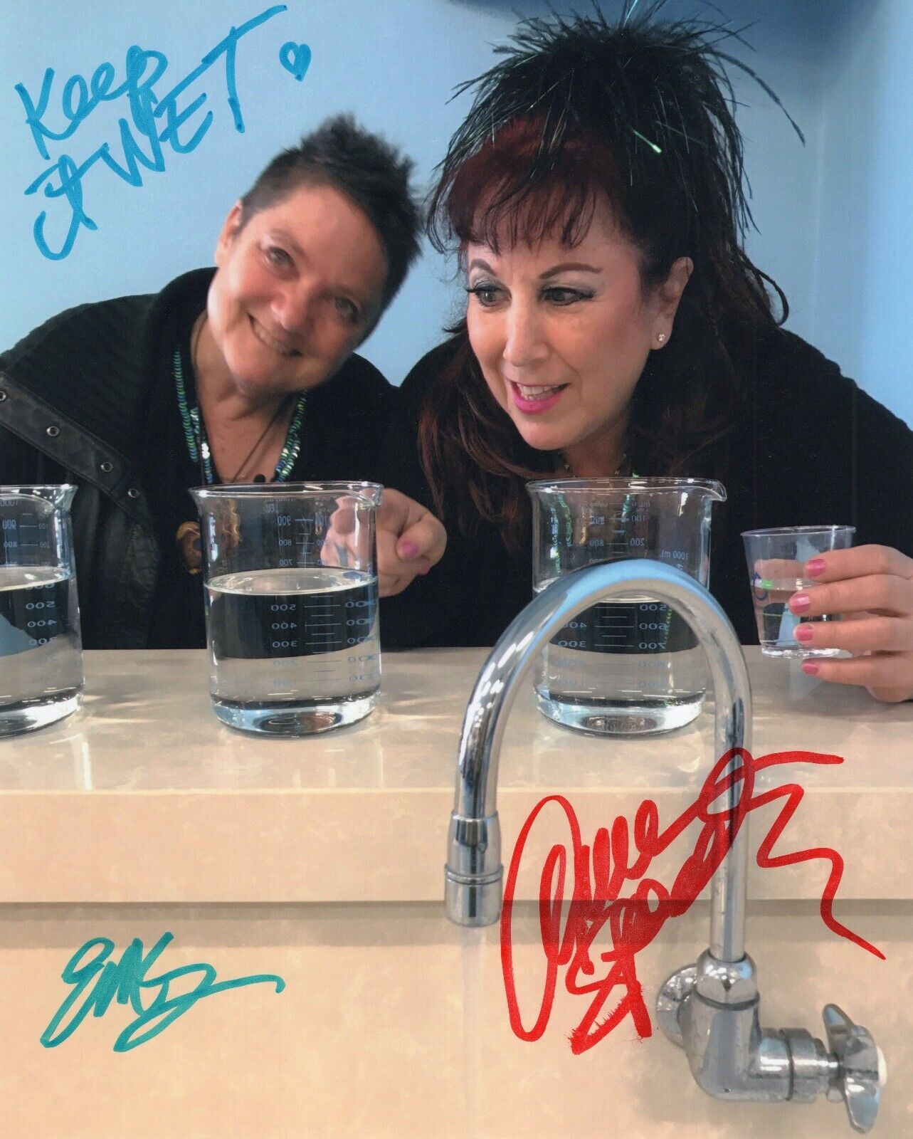 Annie Sprinkle and Beth Stephens signed Adult Film Star model 8x10 photo #2