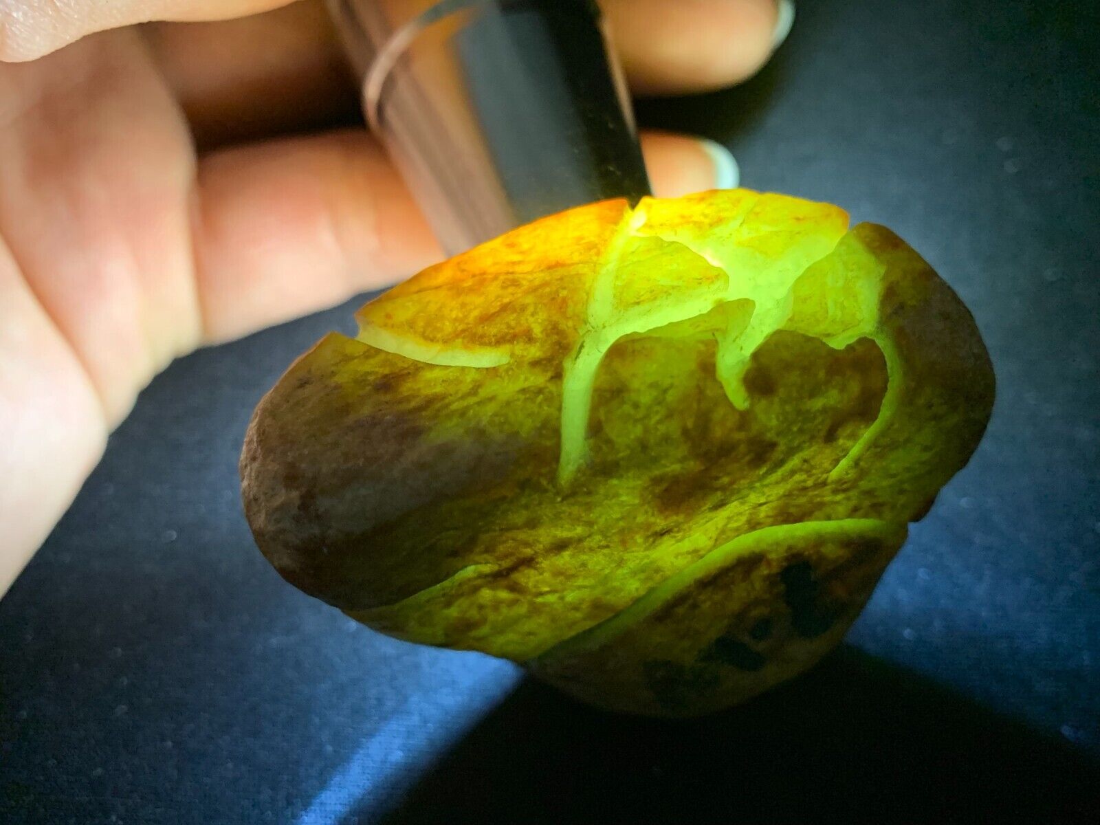 100g Genuine Burma Natural Yellow Jade Rough Raw Slabs Faceting Cabbing Stone
