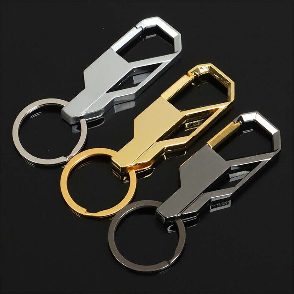 3Pcs Mens Creative Alloy Metal Keyfob Gift Car Keyring Keychain Key Chain Ring
