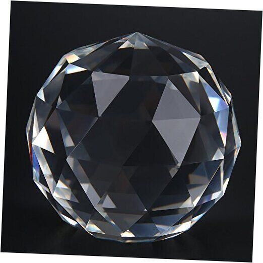 1Pc 60/80mm Crystal Glass Ball Clear Cut K9 Crystal Prisms Glass 60MM/2.36in
