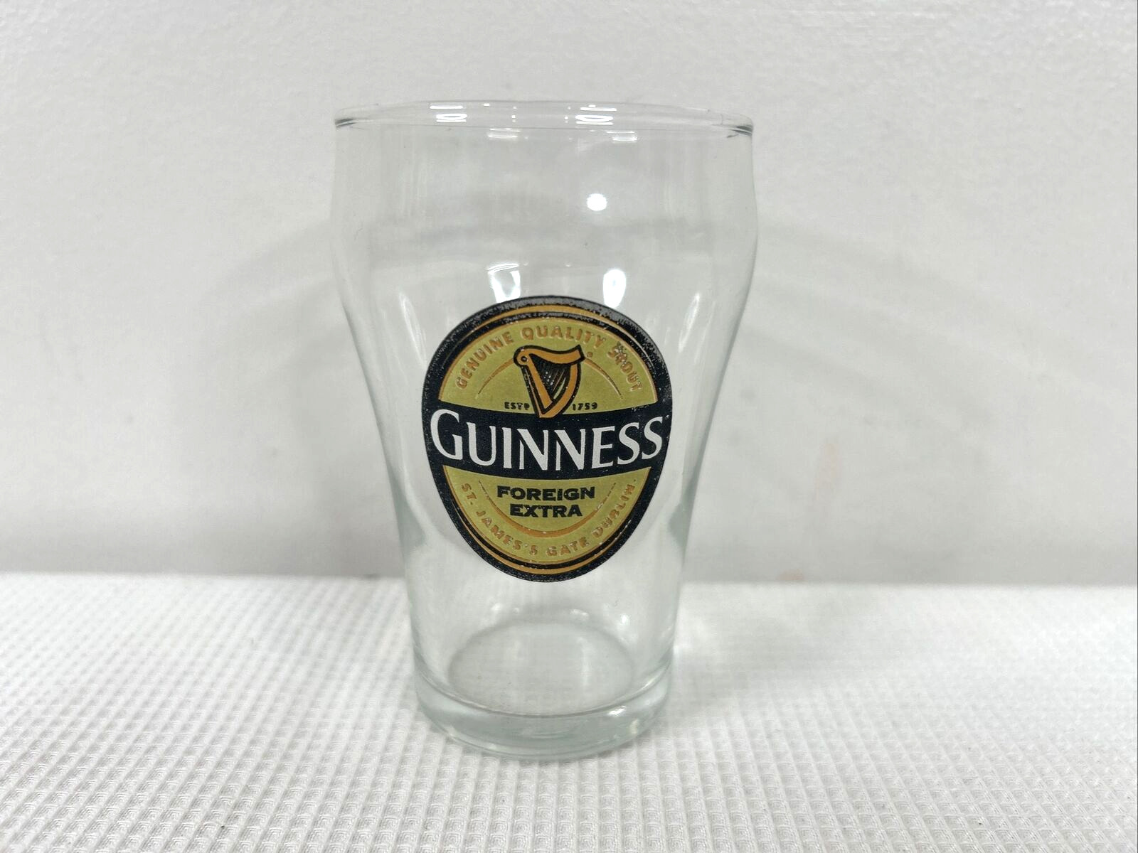 Guinness Mini 6 Oz Beer Glass Guiness Foreign Extra EUC Barware Man Cave