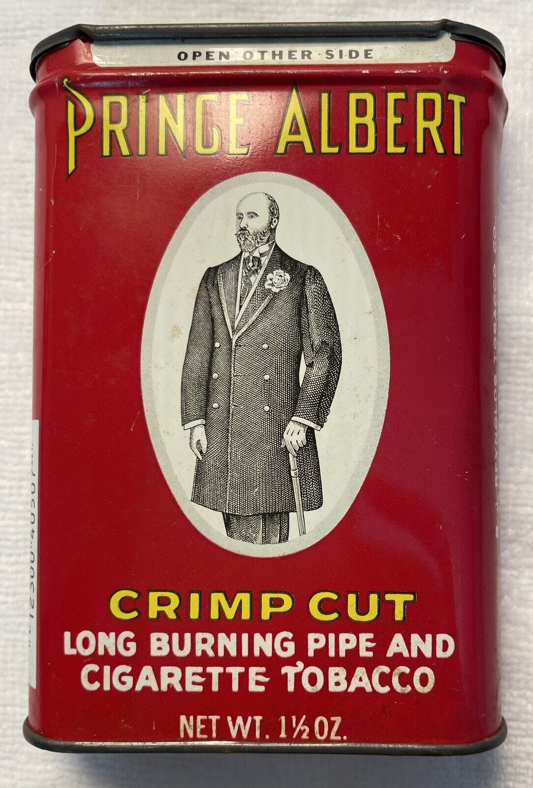 Vintage Prince Albert Crimp Cut Empty Pipe & Tobacco Pocket Tin RJR