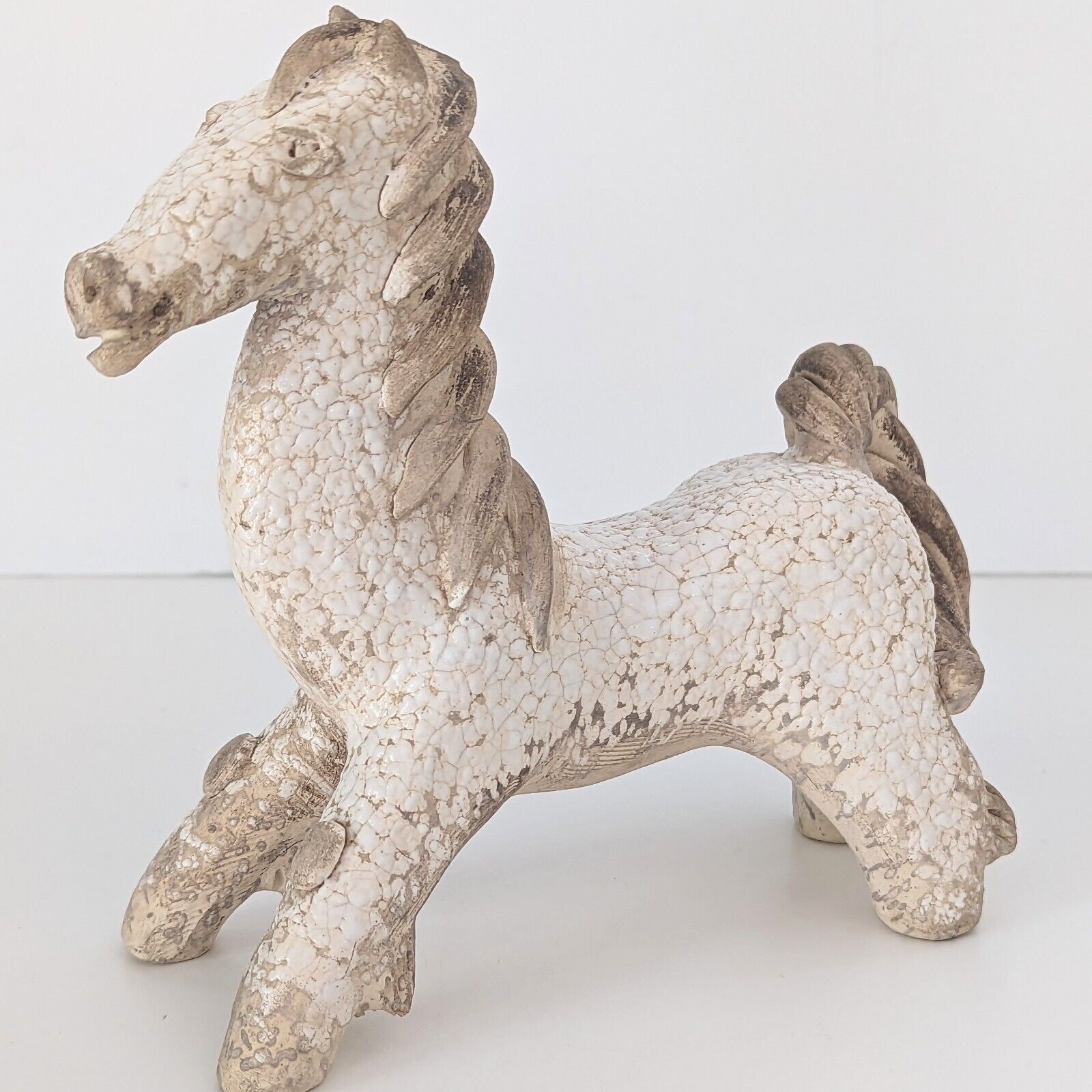 Mid Century French Pottery Horse Atelier Primavera Attributed to Colette Gueden