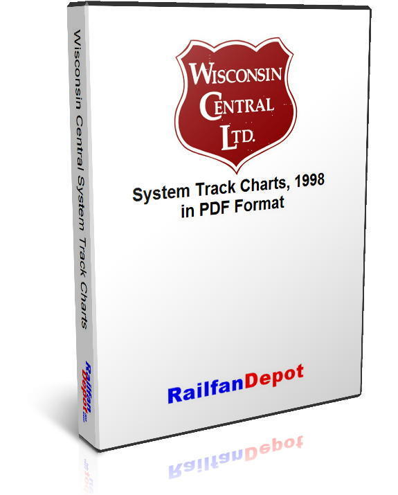 Wisconsin Central and Algoma Central Track Chart 1998 - PDF on CD - RailfanDepot