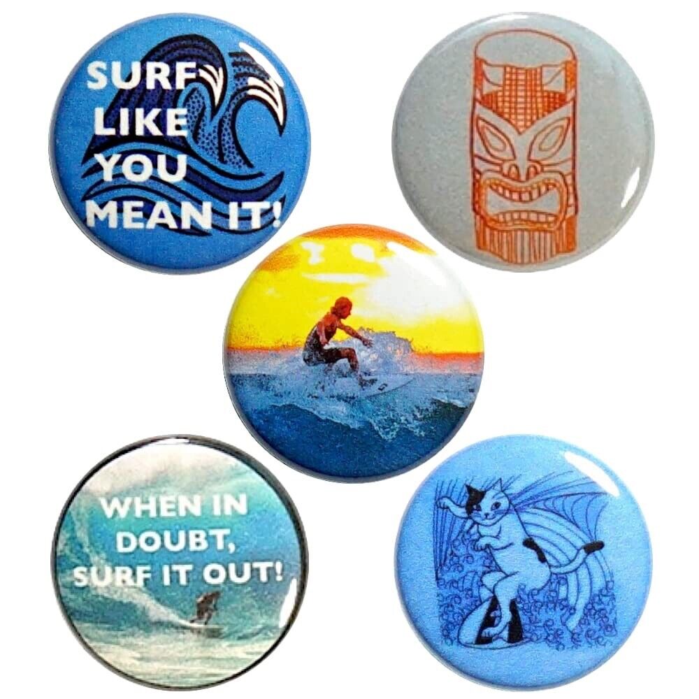 Surfing Buttons Pins Cute Summer Tiki Hawaii Aloha Backpack Jacket Pins 1\