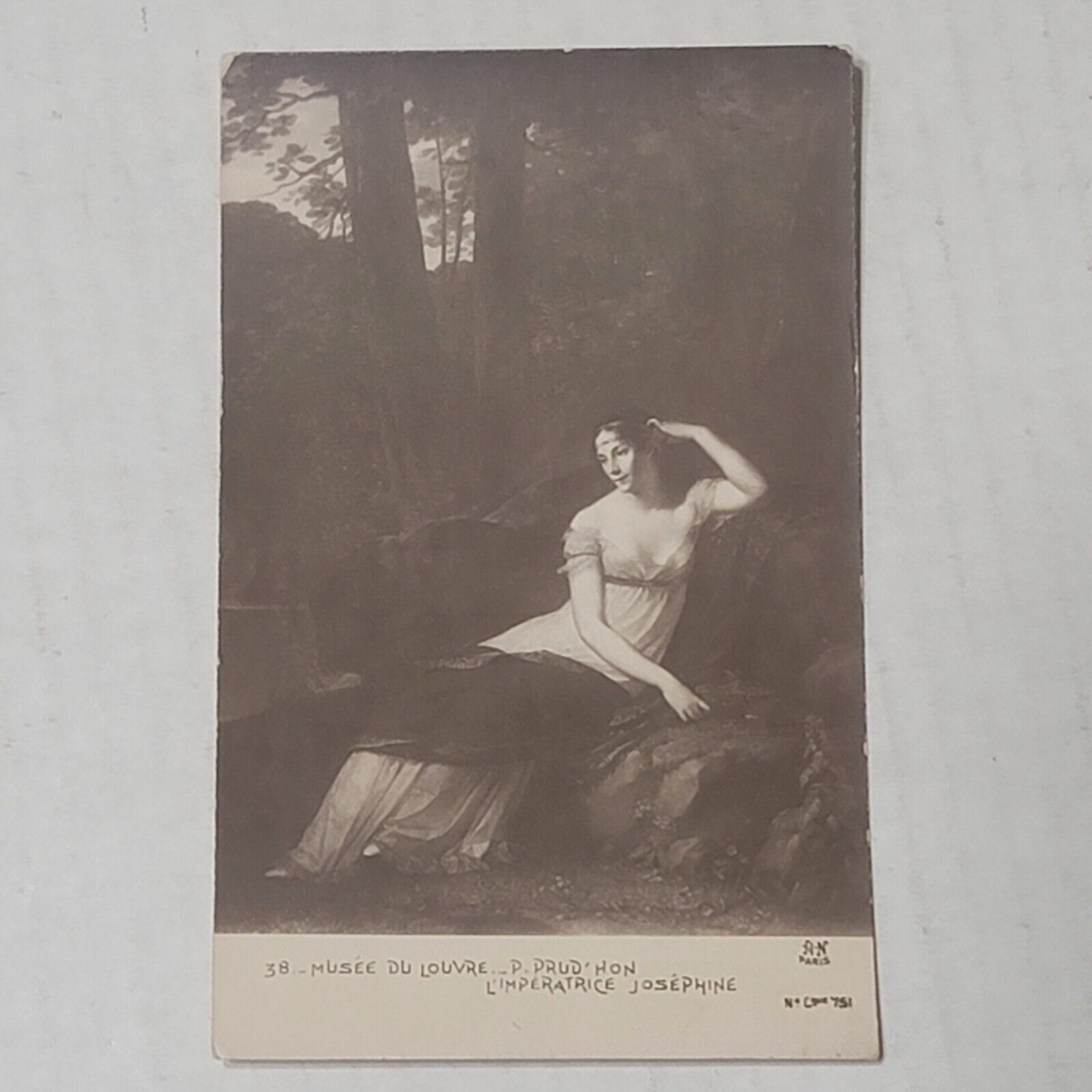 Vintage Postcard Portrait Of The Empress Josephine By Pierre-Paul Prud\'Hon.
