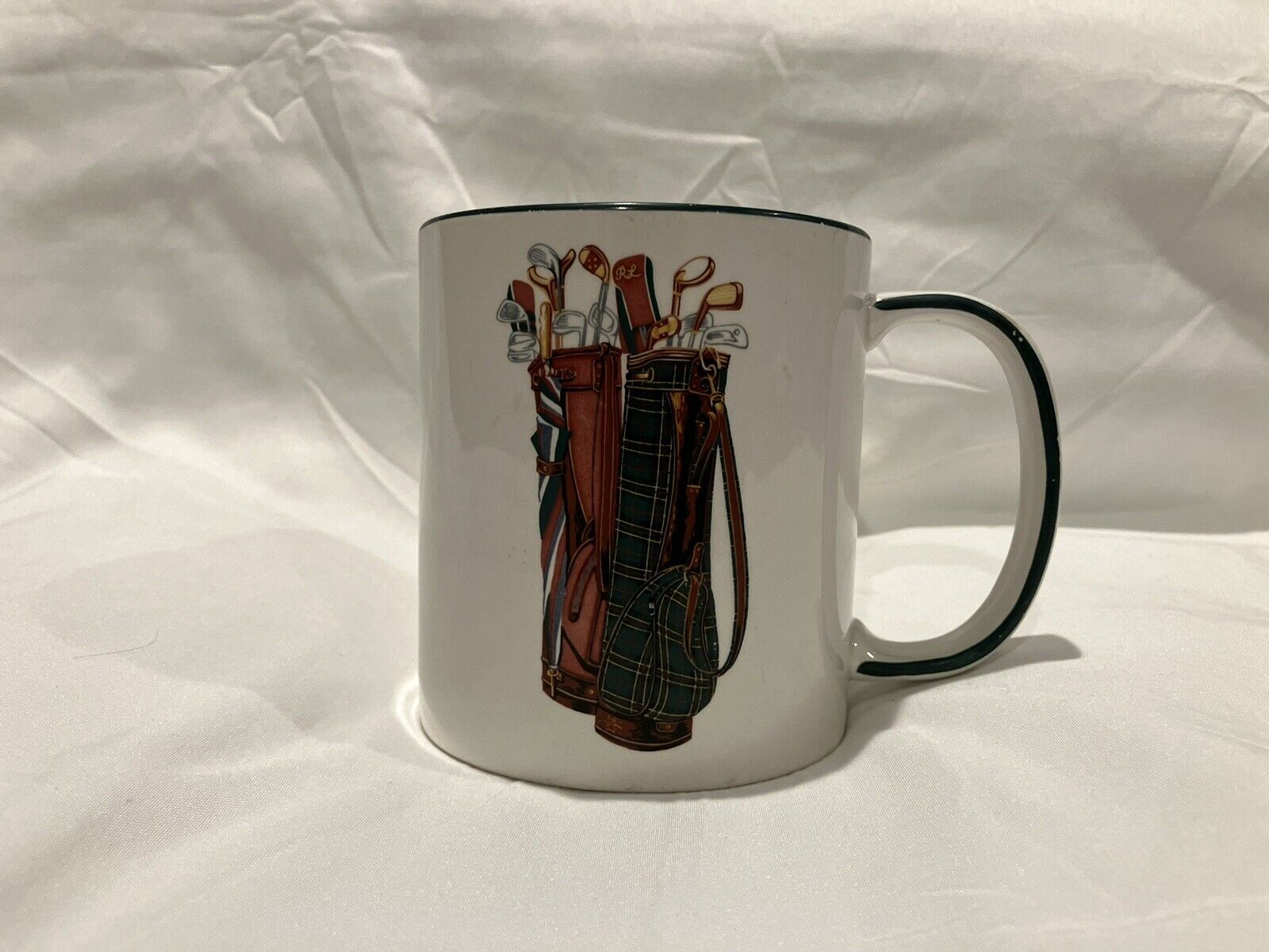 Vintage 90's Ralph Lauren Wedgewood Golf Bag/Clubs Coffee Mug Cup England