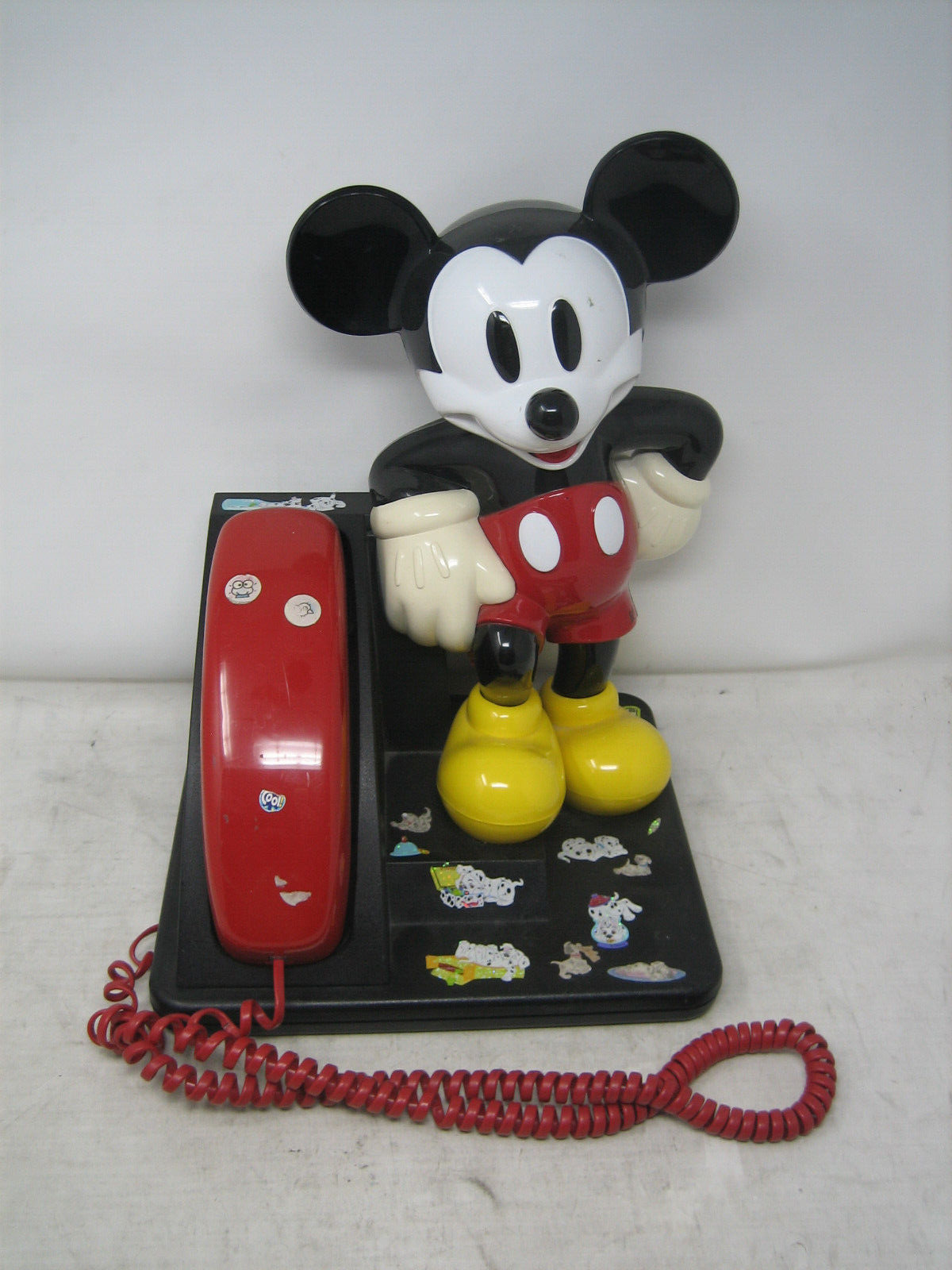 vintage 1995 mickey mouse touch tone telephone vtg disney 15 inch tall vtg phone