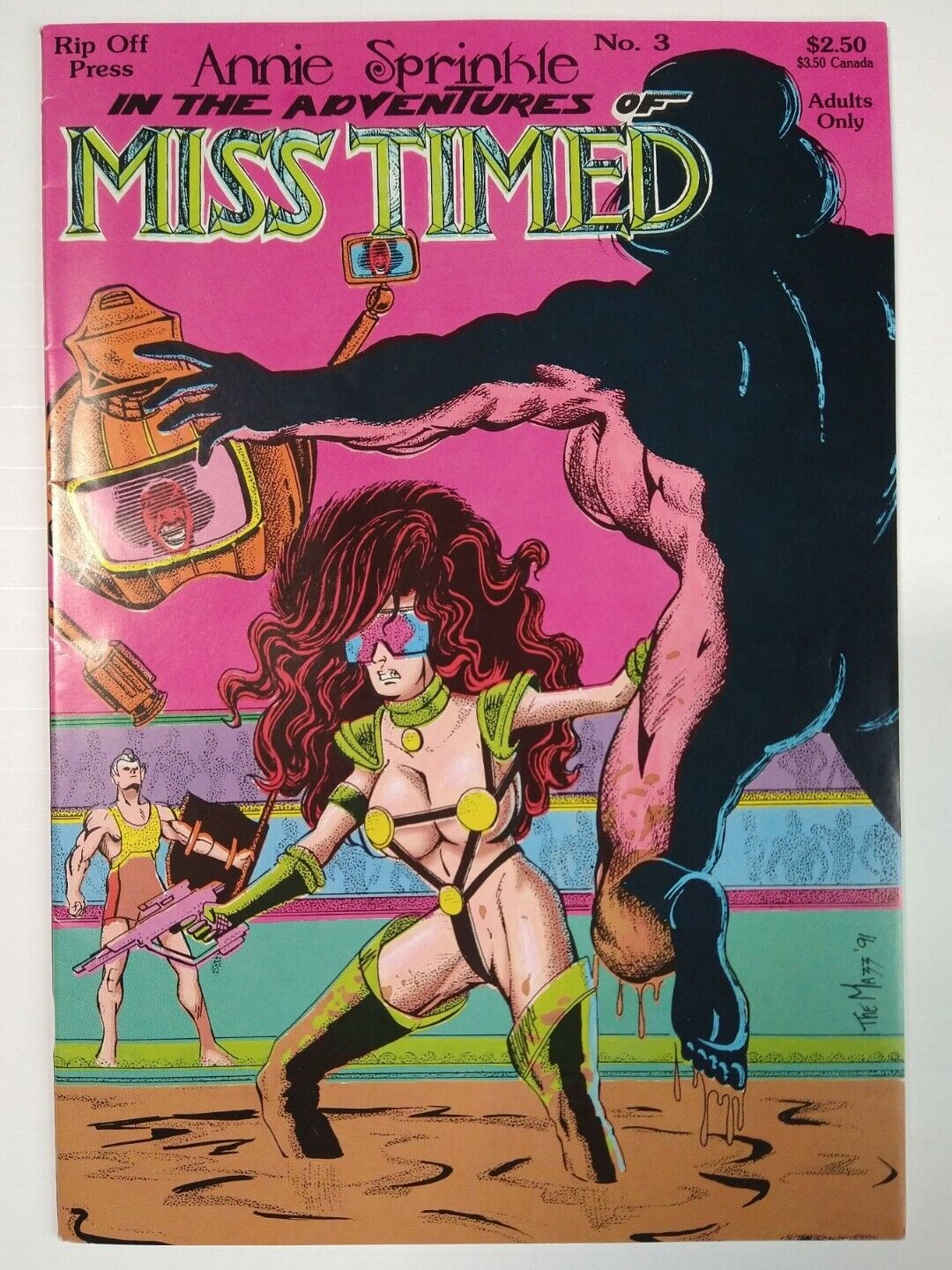 Rip Off Press Annie Sprinkle in the Adventures of Miss Timed #3 VF- 7.5