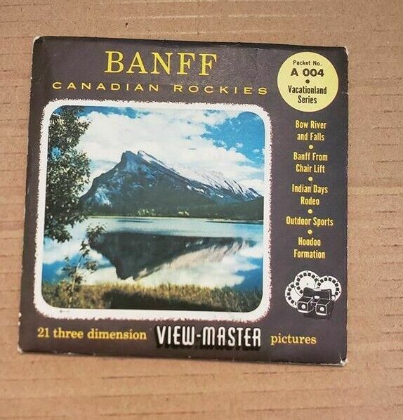 Sawyer\'s Vintage A004 Banff NP Canadian Rockies Canada view-master Reel Packet 