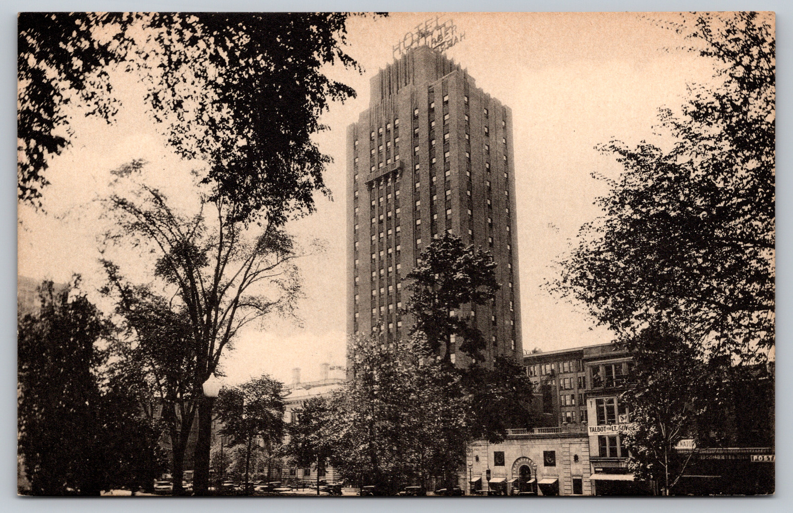 Postcard  c1930 RPPC Hotel Harrisburger Harrisburg PA