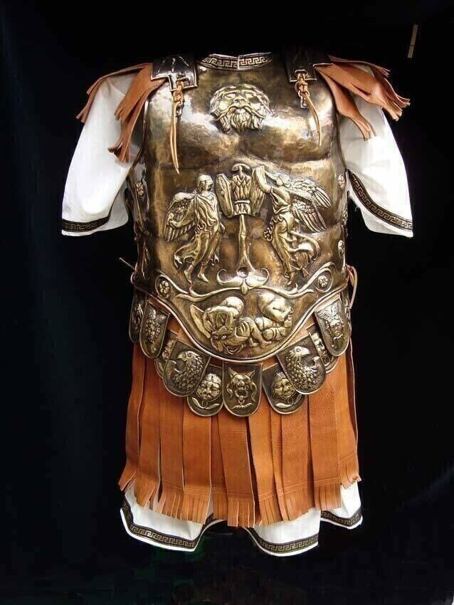20 Guage Brass Medieval Big Eagle Armor Roman Cuirass Reenactment Breastplate`