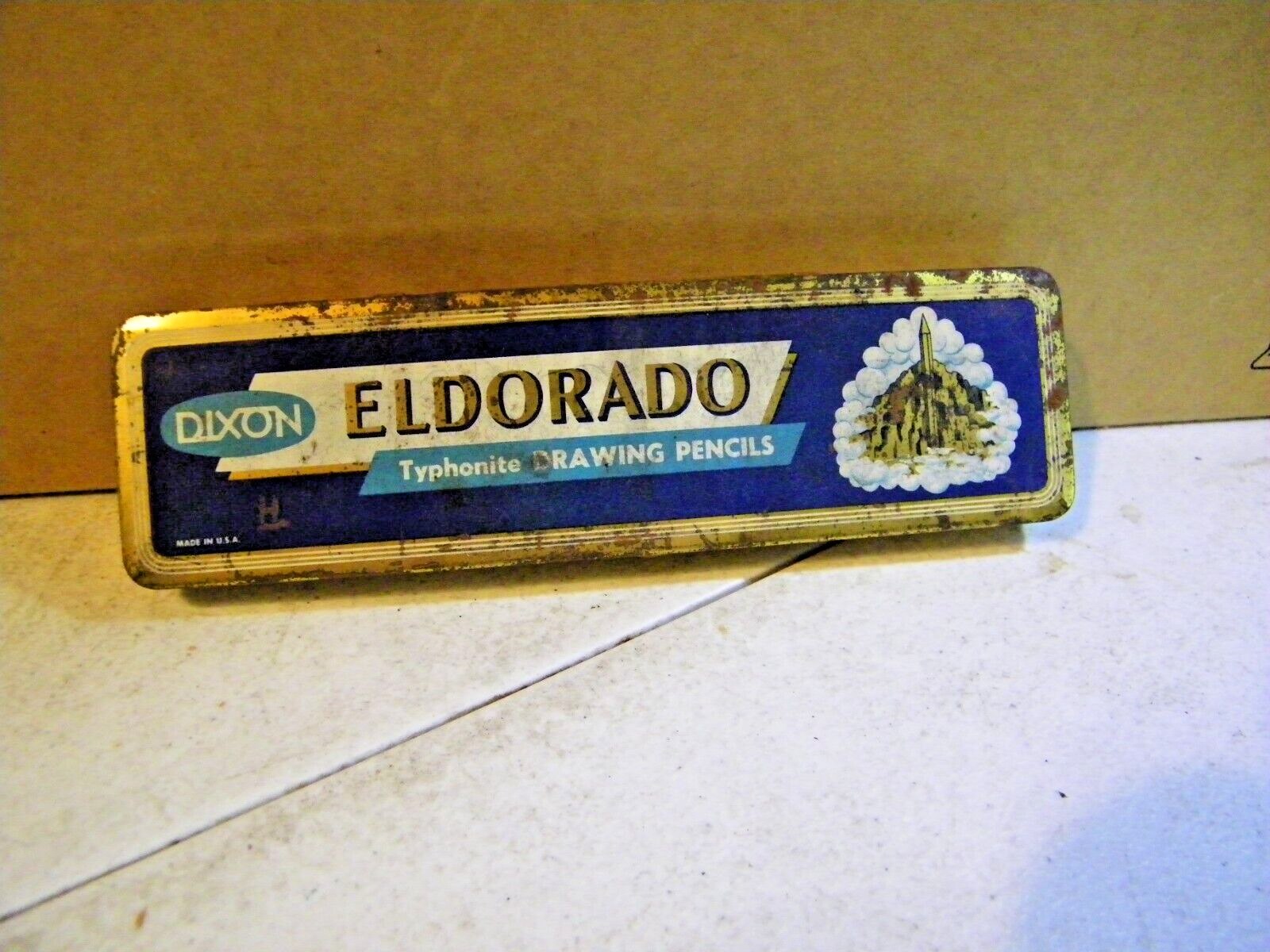 10 UNUSED Vtg Post Corona  Drawing H Pencils Made In USA In Eldorado Tin