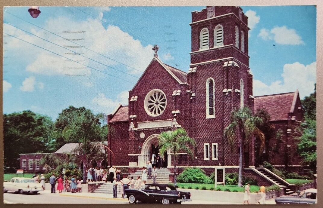 Vintage 1957 Trinity Lutheran Church, Orlando, FL Chrome Postcard