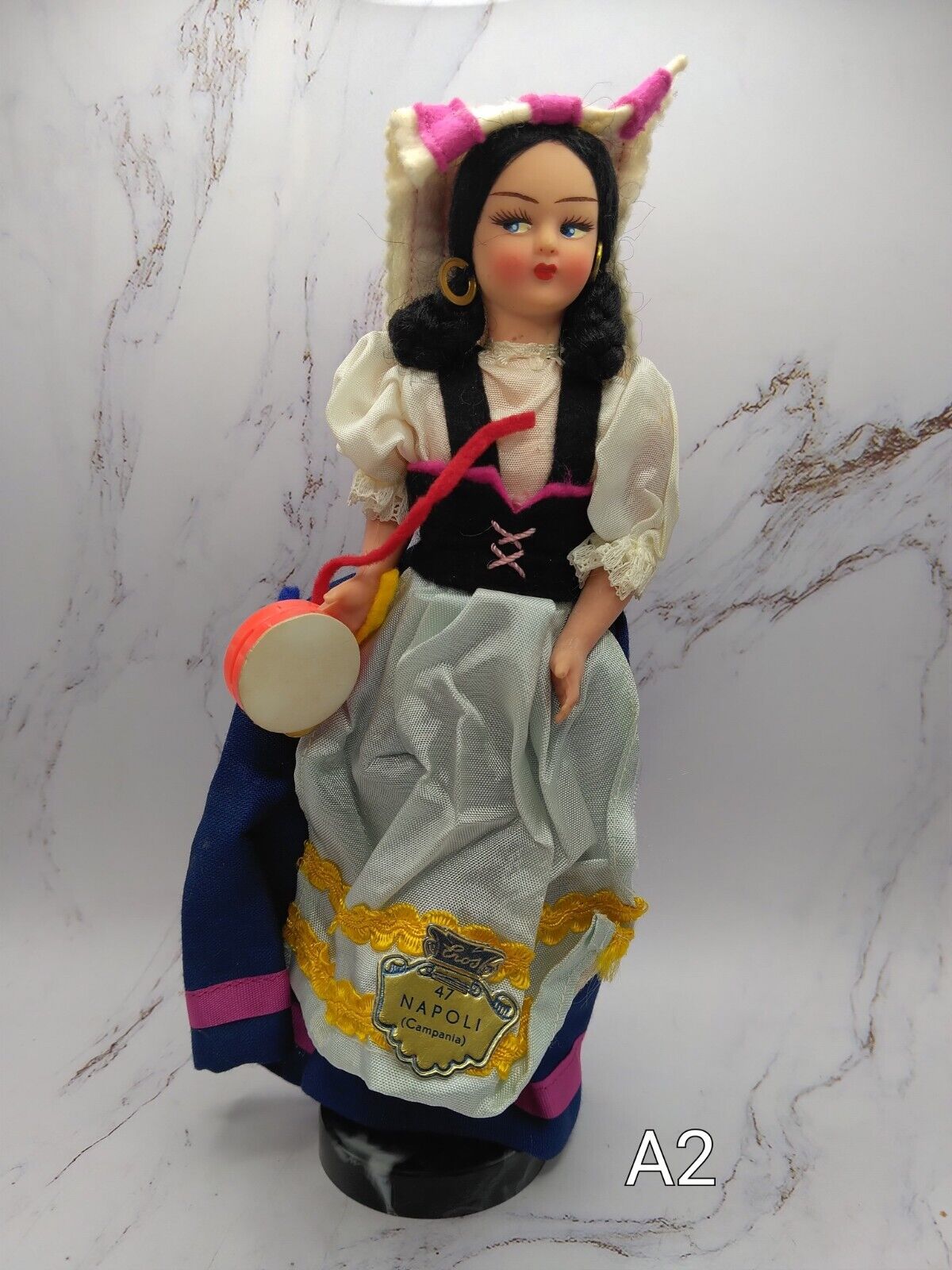 Vintage Italian Cloth Doll 8 Inches (Napoli)