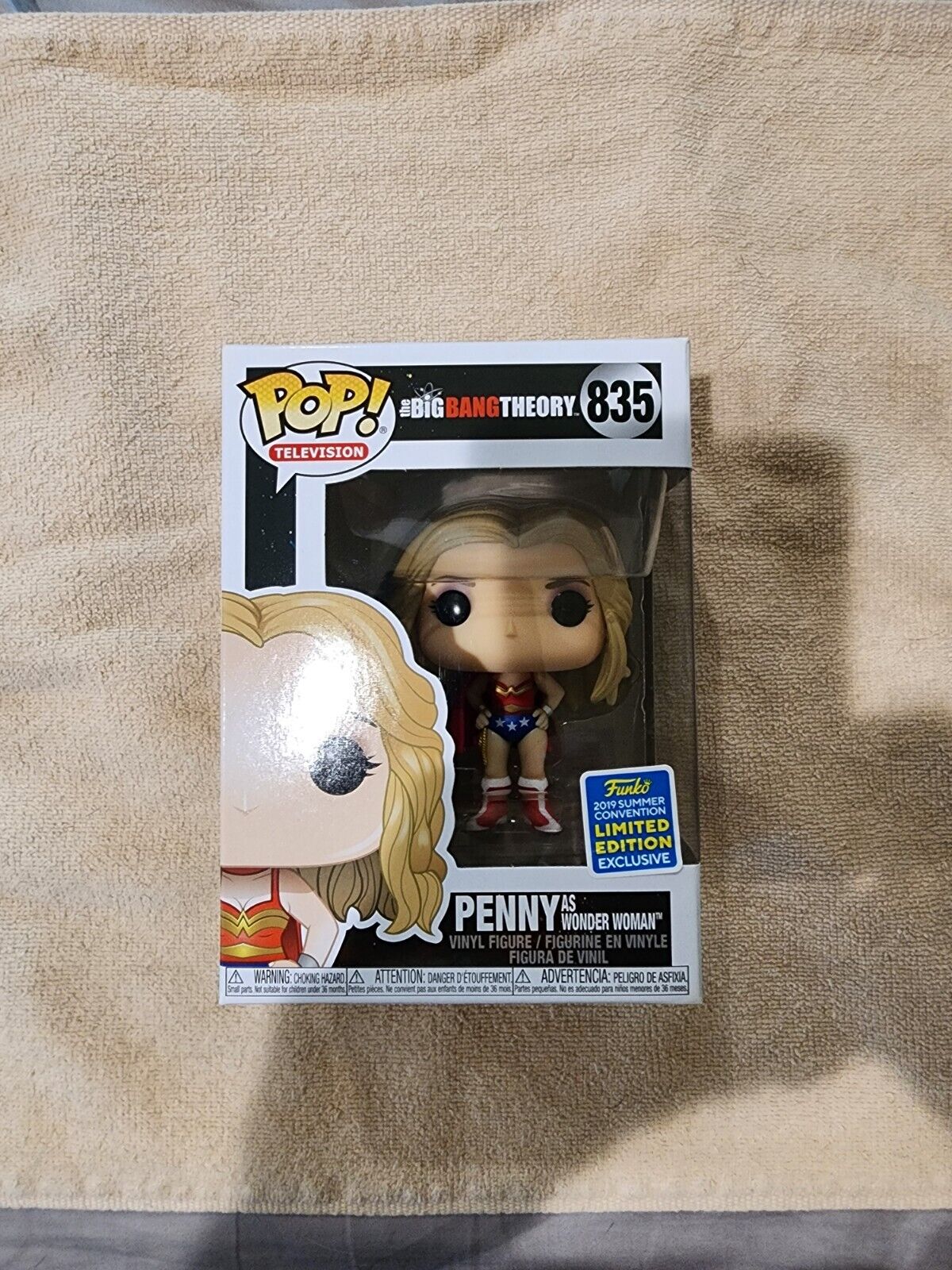 FUNKO POP THE BIG BANG THEORY 835 SDCC 2019 PENNY AS WONDER WOMAN EXCLUSIVE