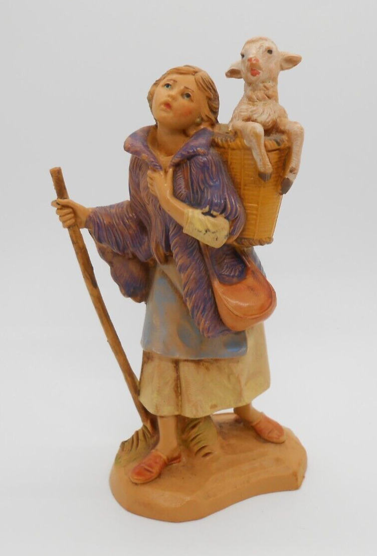 Fontanini Italy Miriam Vintage 1993 Nativity Figurine with Lamb