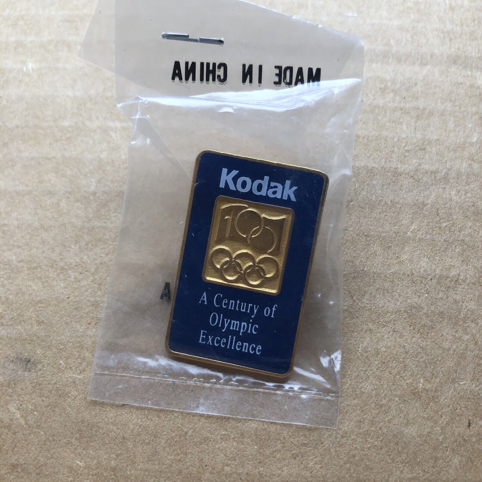 Olympics Pin 1996 Kodak Vintage Centennial Atlanta Enamel Tie Tack Blue Gold