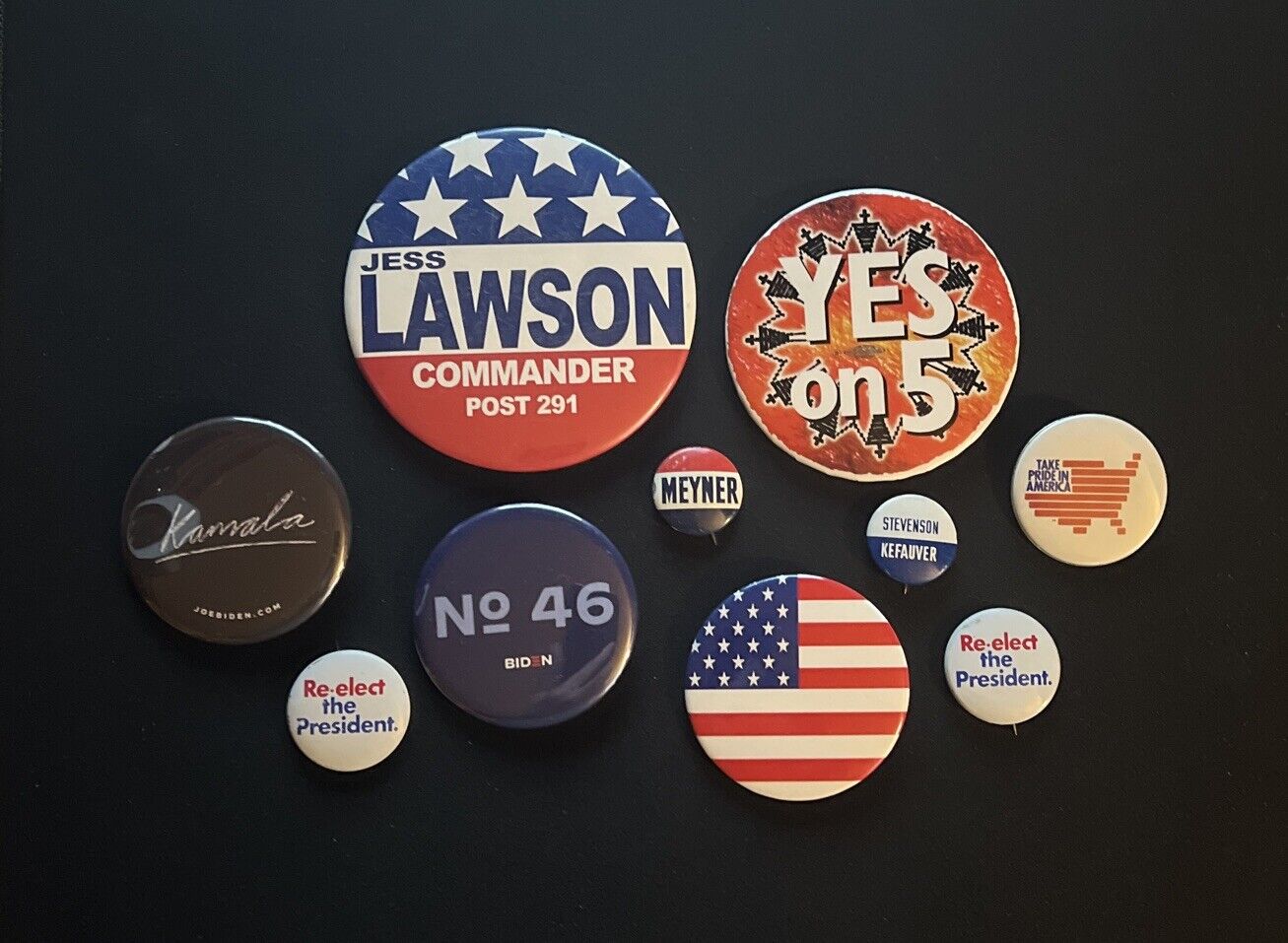 Political/Campaign Buttons Lot Of 10