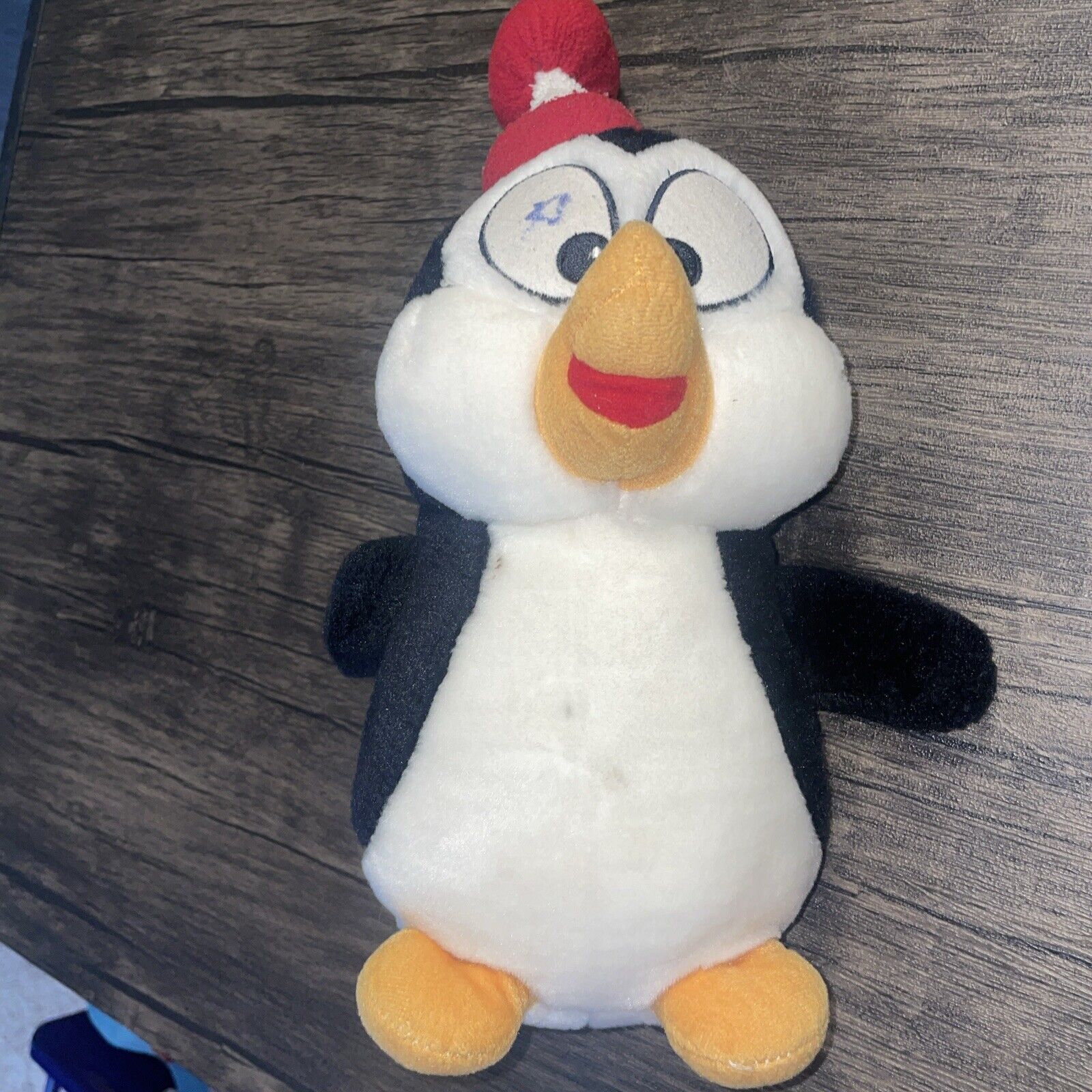1982 Walter Lantz Chilly Willy Penguin Plush Beanie Animal with Rubber Face