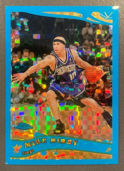 MIKE BIBBY 2005-06 TOPPS CHROME X-FRACTOR BLUE 88/90 - EX CONDITION