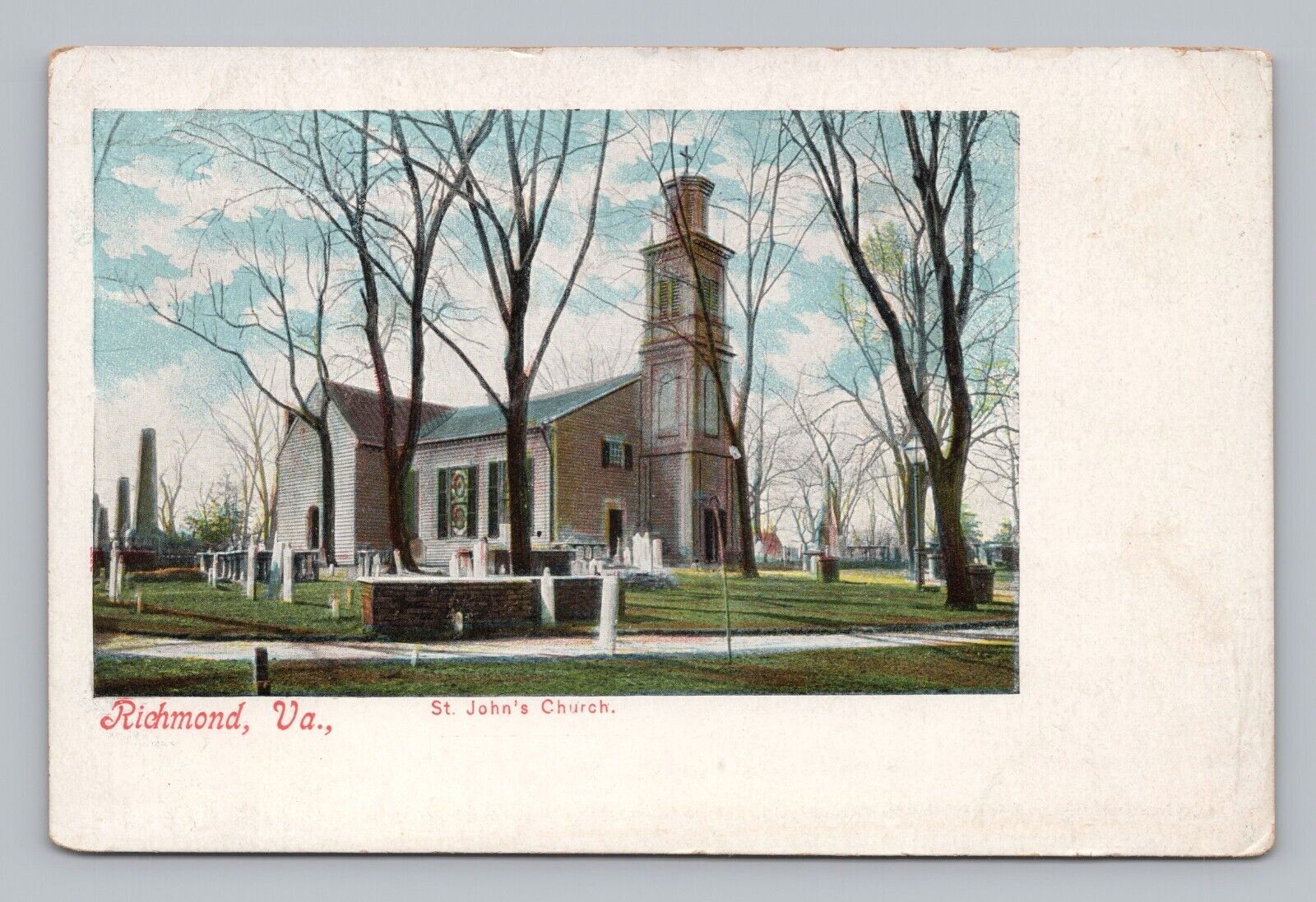 Postcard UDB St. John\'s Church Richmond Virginia